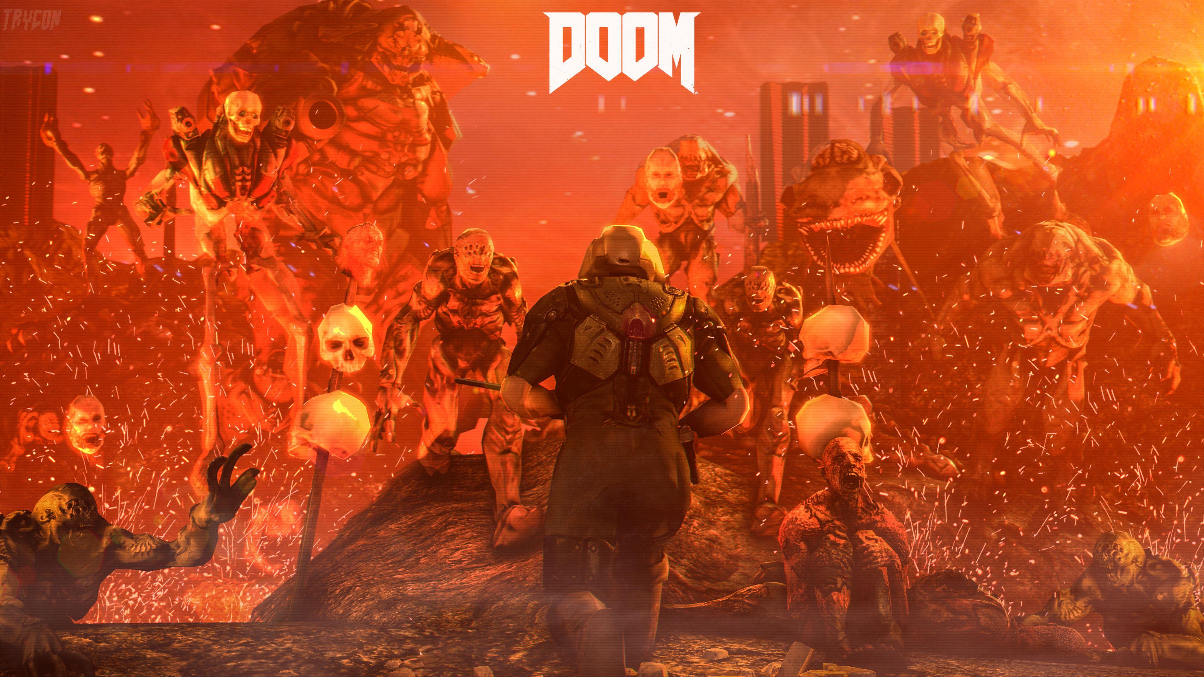 3840x2160 Doom Game Wallpaper