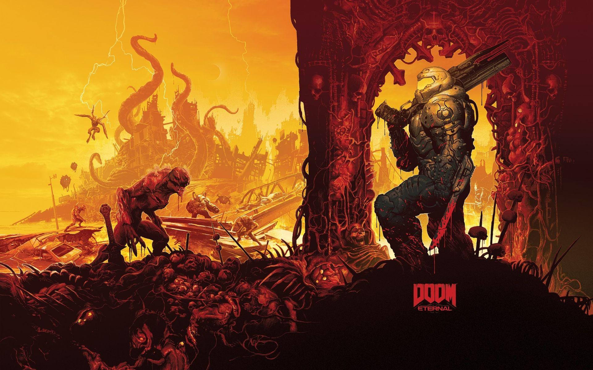 1920x1200 Wallpaper of DOOM Eternal, Doom, Video Game background & HD image