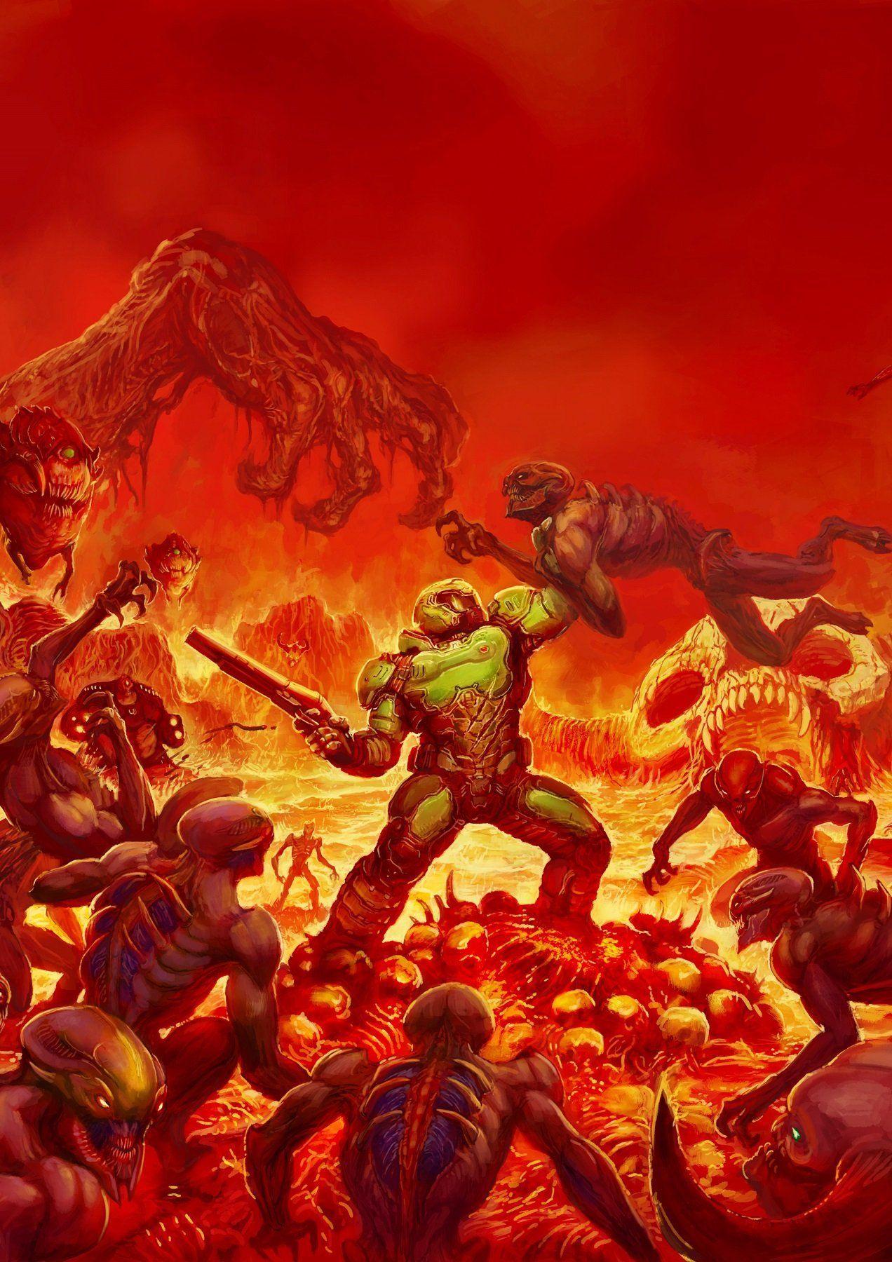 1272x1800 Doom Poster. Game wallpaper iphone, Doom, Video games