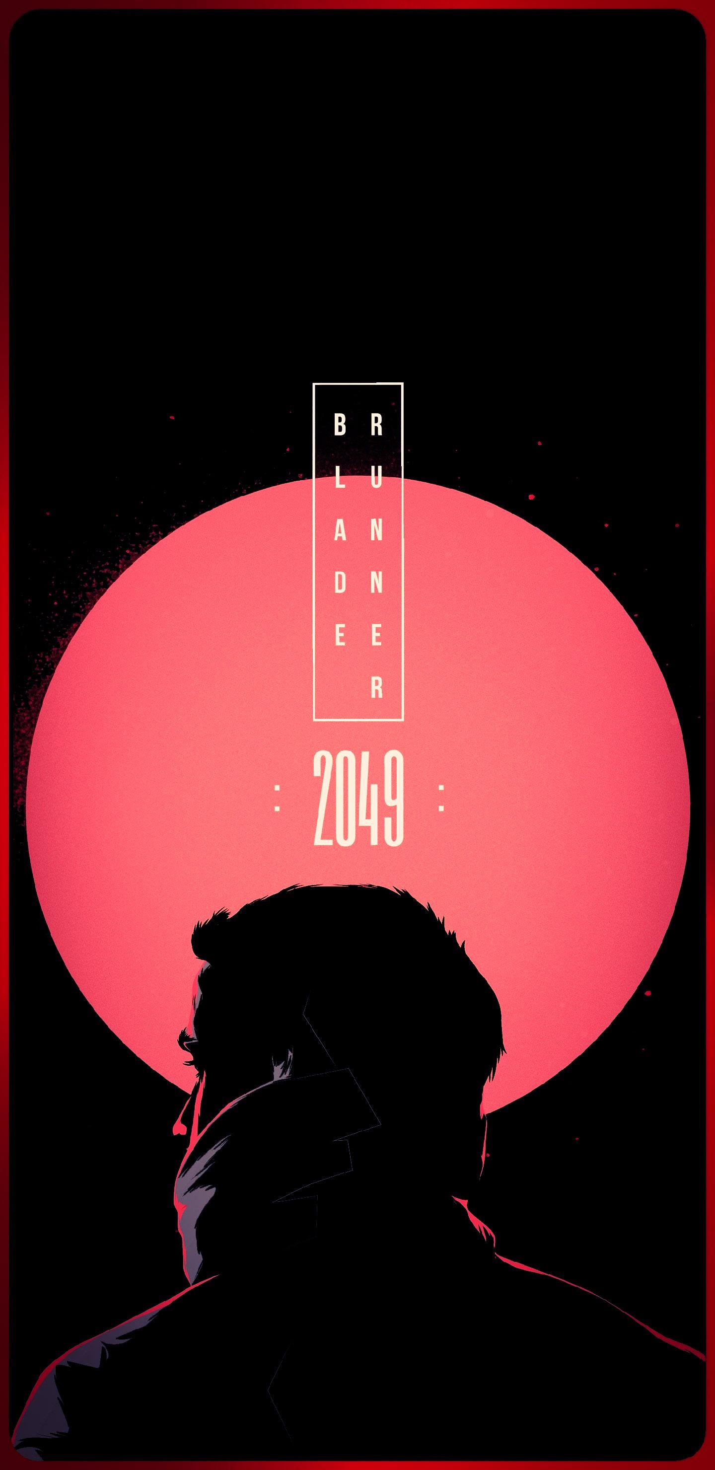 1440x2960 Amoled Blade runner wallpaper. Created by merging 2 picture