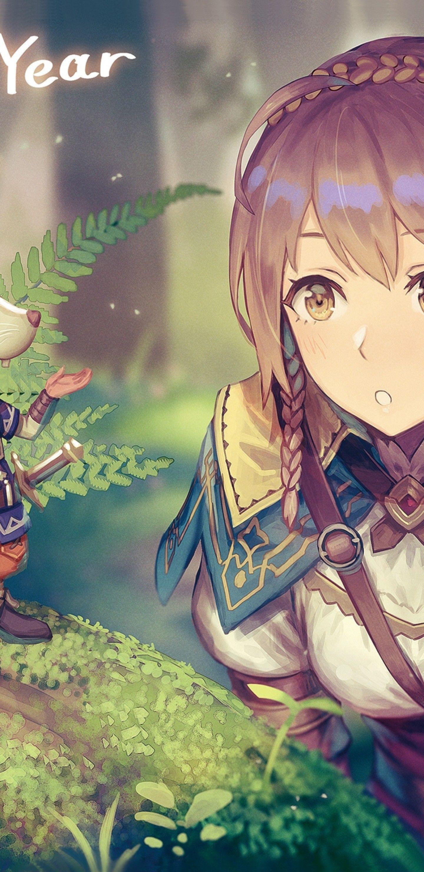 1440x2960 Free download Download 1440x2960 Anime Girl Adventurer Forest