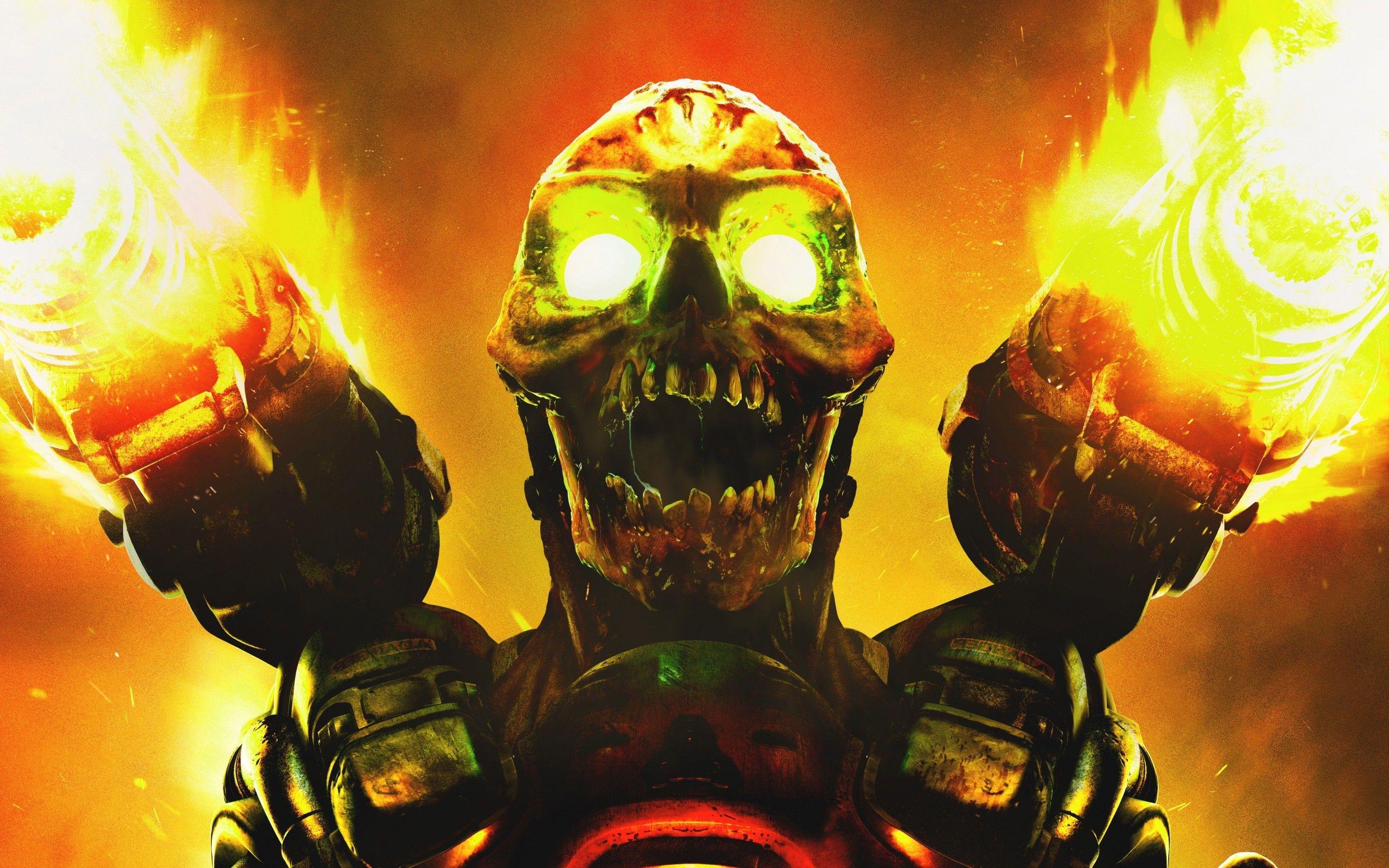 2880x1800 video Games, Doom (game) Wallpaper HD / Desktop and Mobile