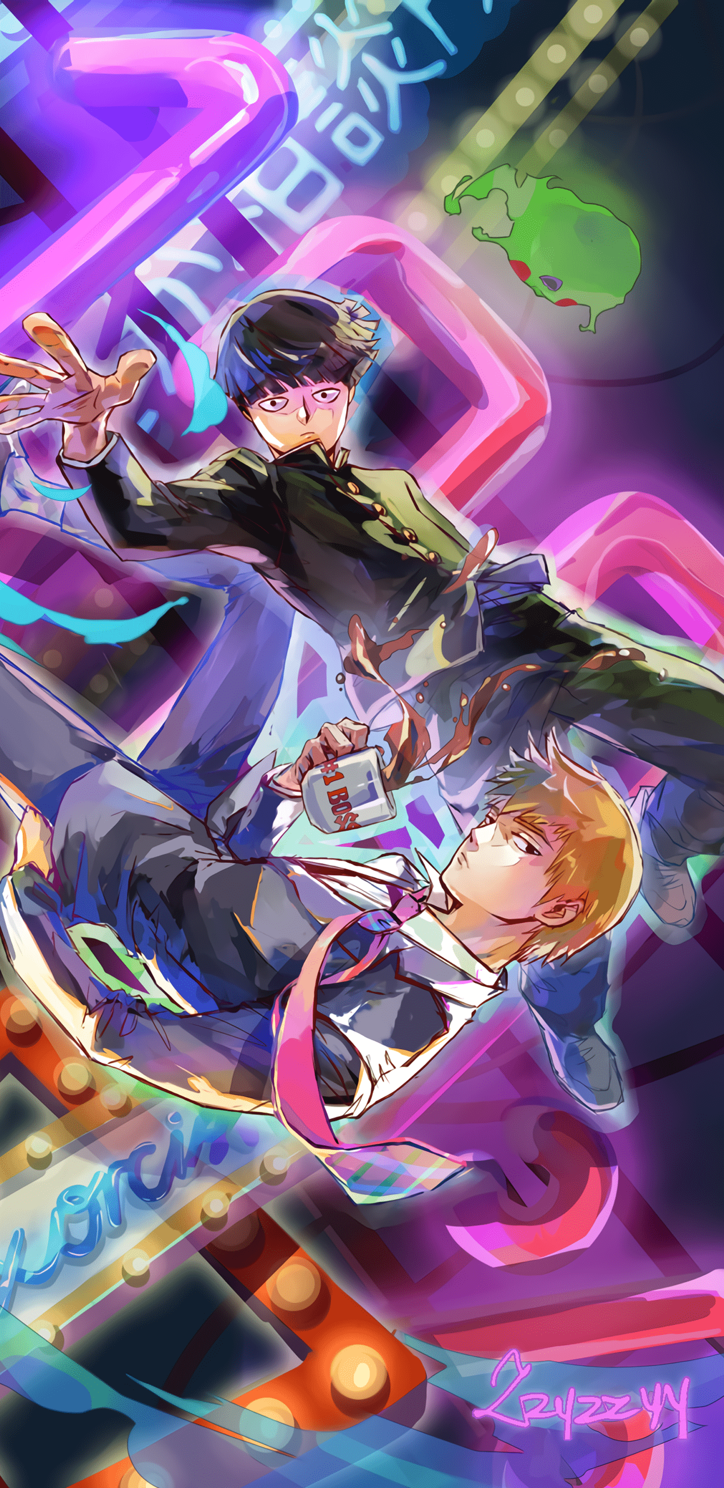 1440x2960 Mob Psycho 100 [1440x2960]