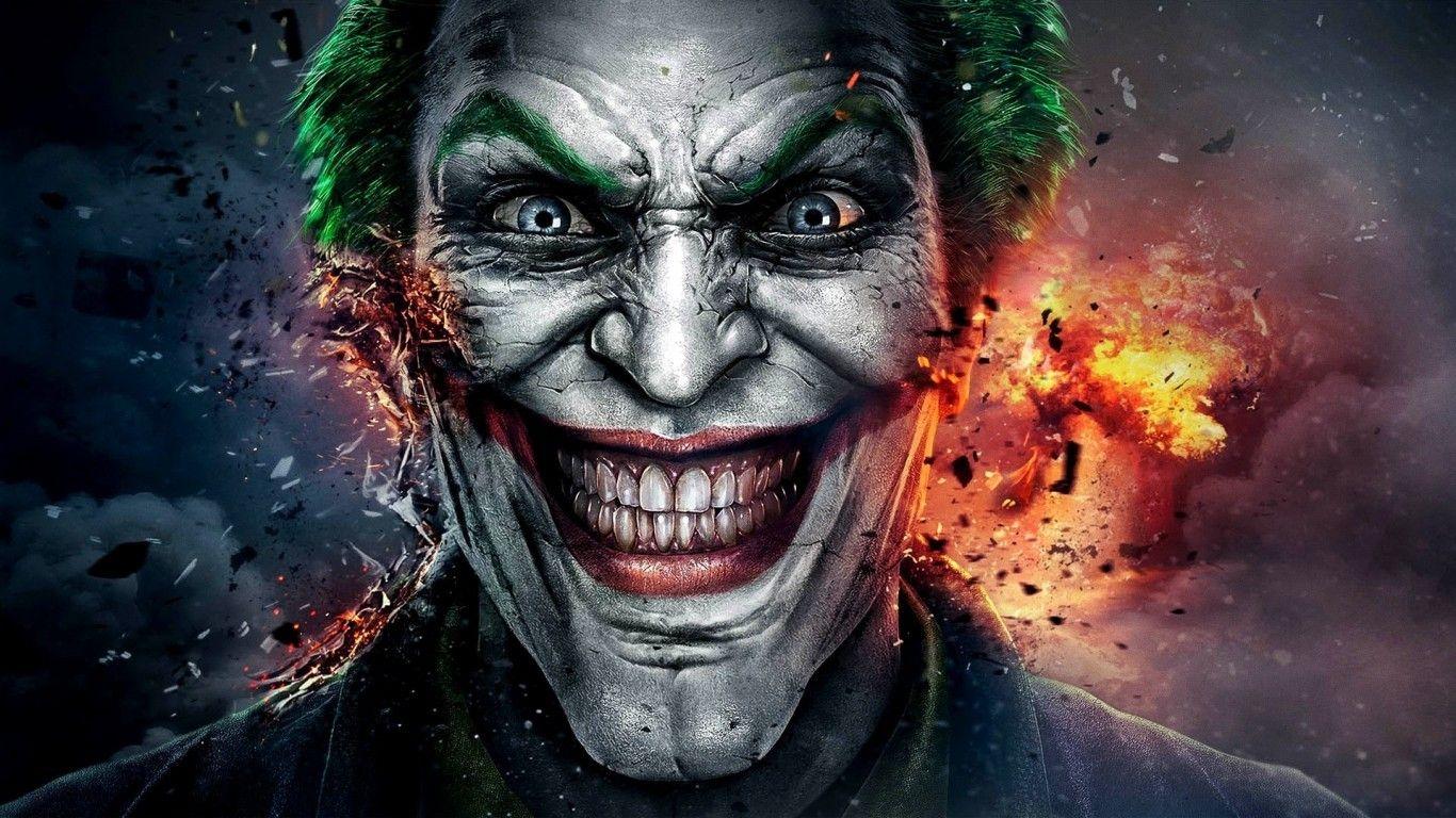 1366x768 Download 1366x768 Injustice, Joker, Smiling, Scars, Batman