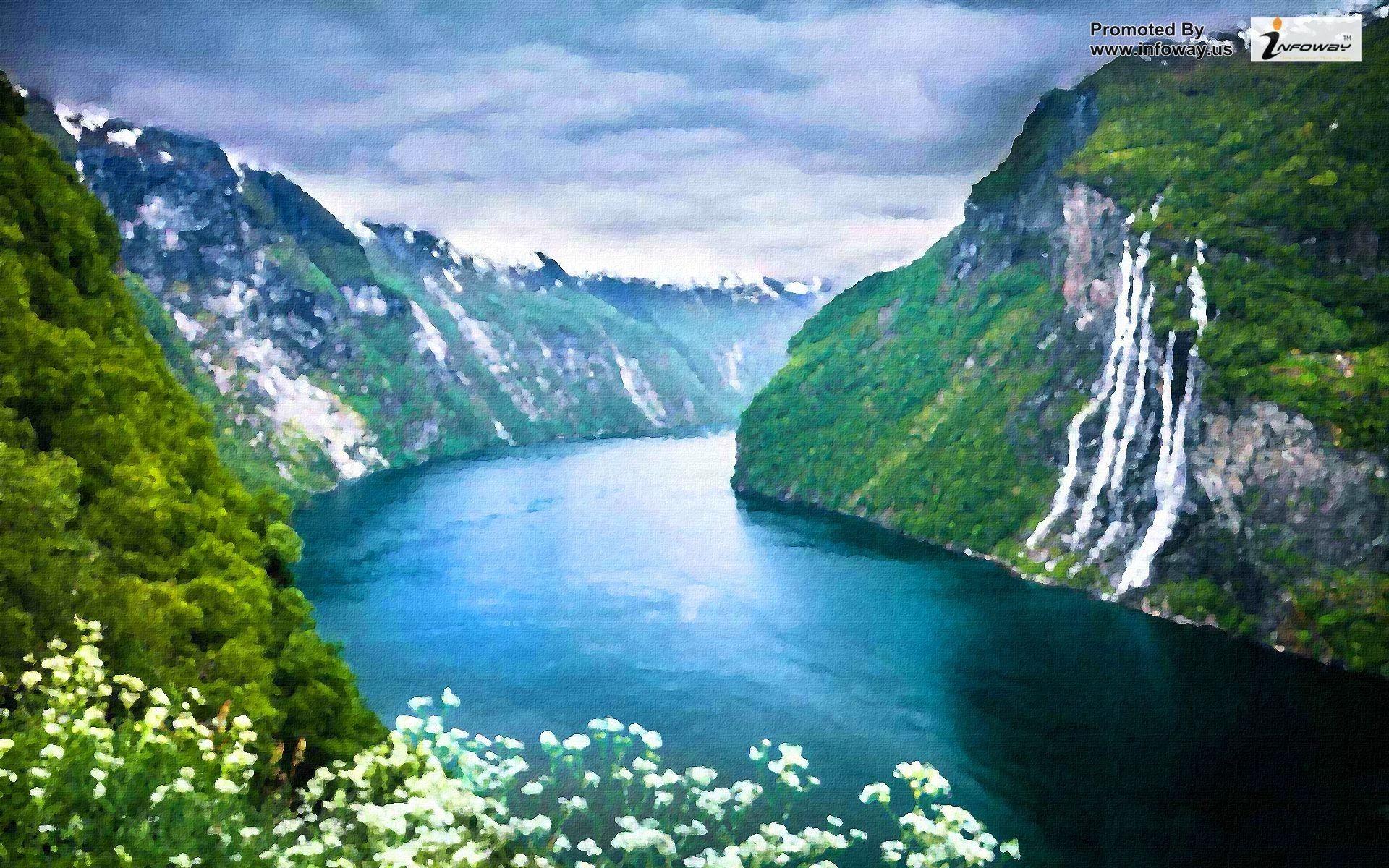 1920x1200 Mountain Scenery Wallpaper