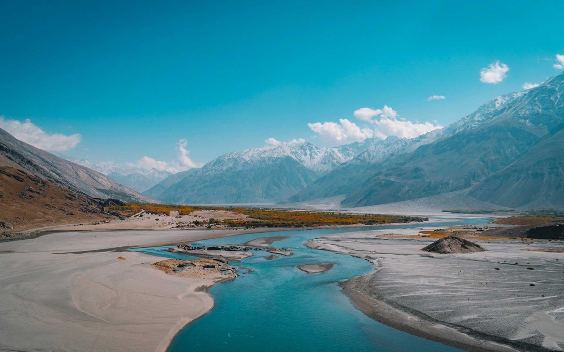 1920x1200 High Beautiful Mountains Natural Water Landscape HD Wallpaper