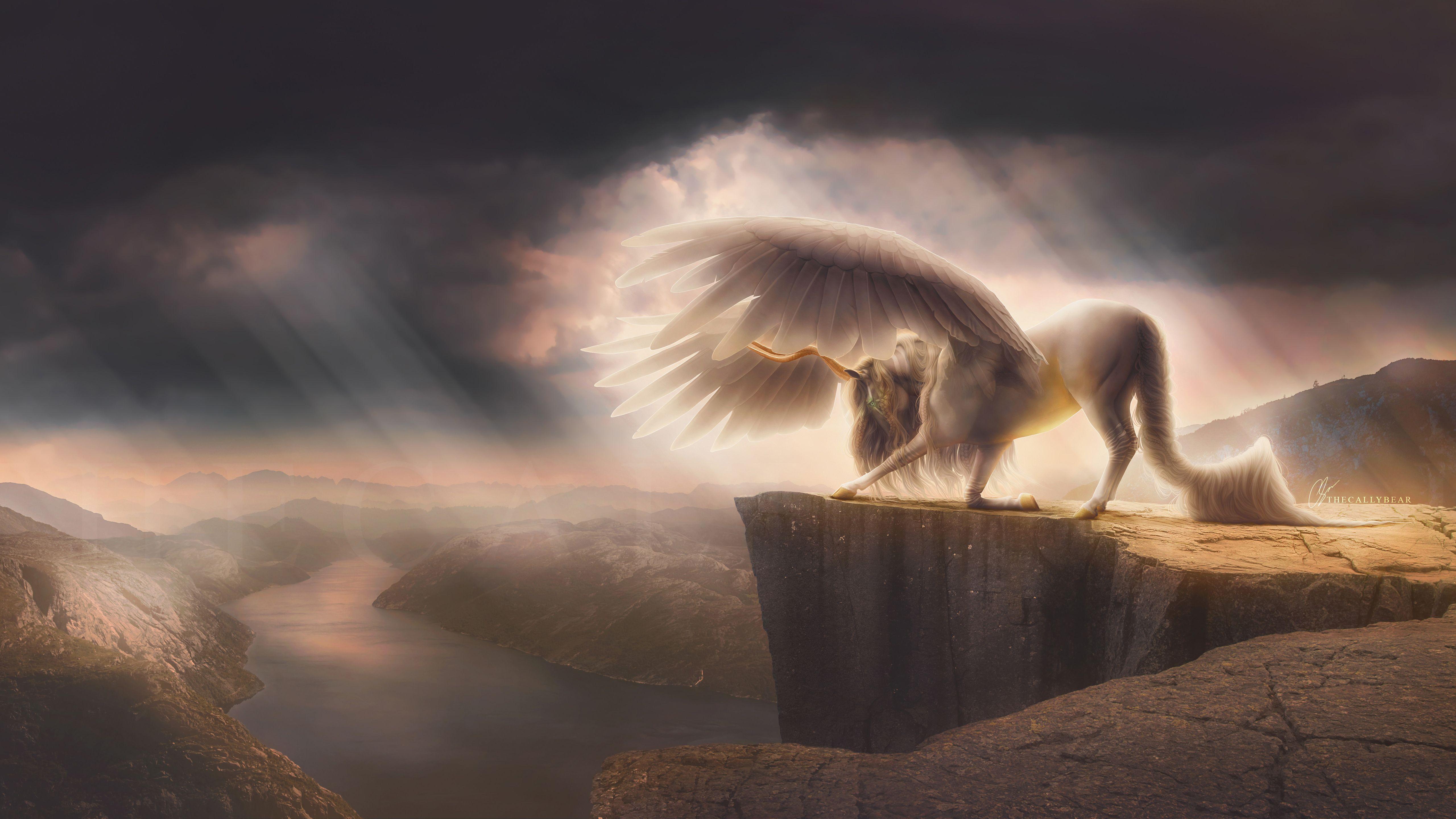 5120x2880 Dreamy Horse Fantasy Wallpaper
