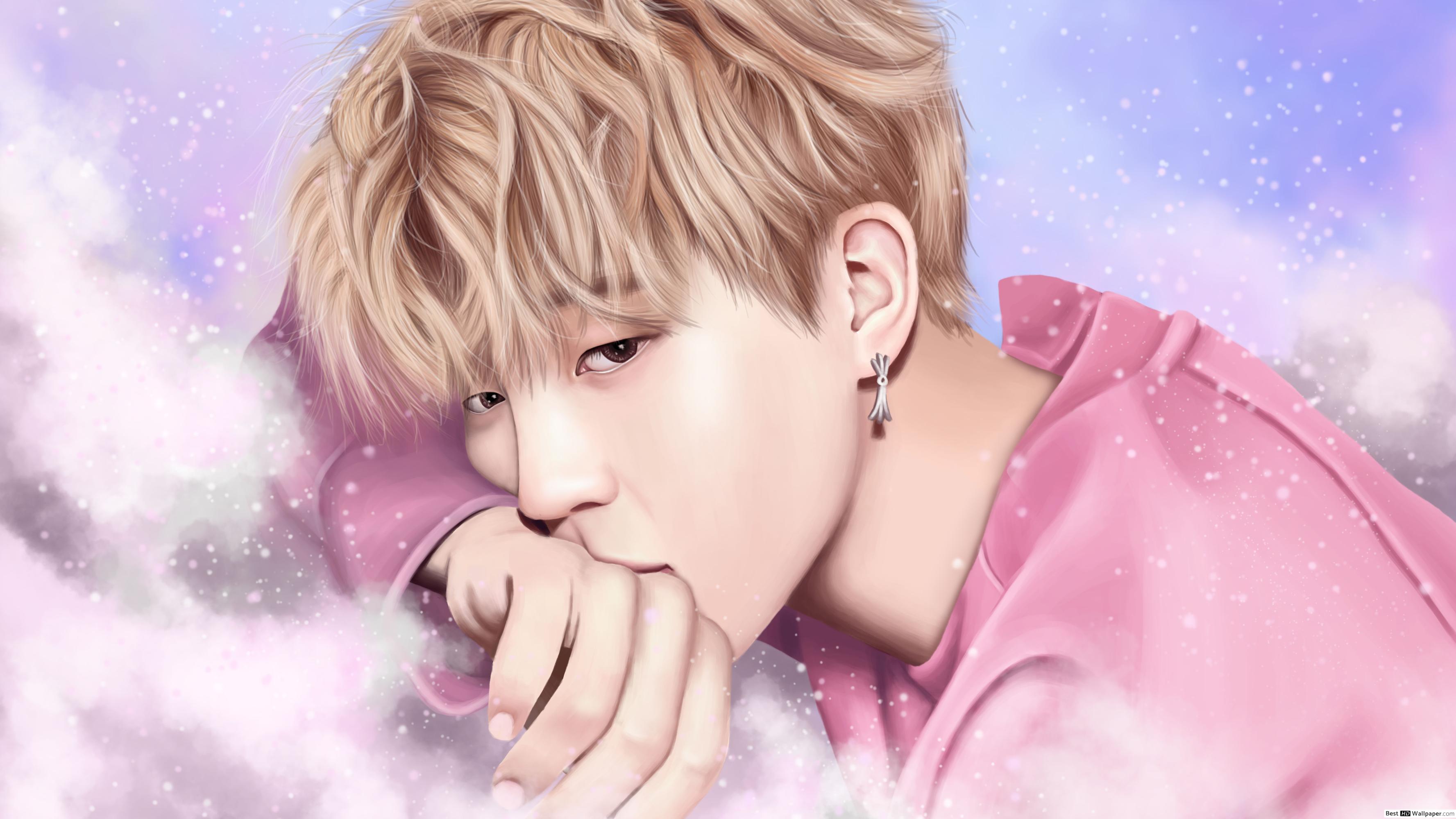 3554x1999 Park Ji Min (fanart) From BTS (K Pop Band) HD Wallpaper Download