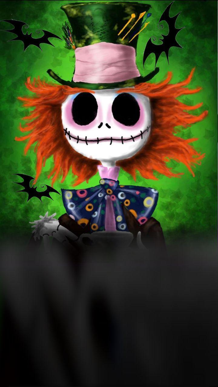 720x1280 Full Size Of Tim Burton Halloween Wallpaper Painting Hatter