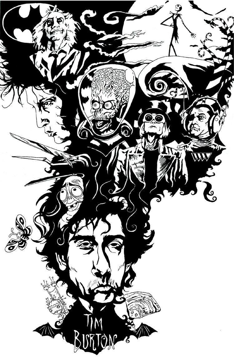 750x1168 Tim Burton Film Art Wallpaper & Background Download