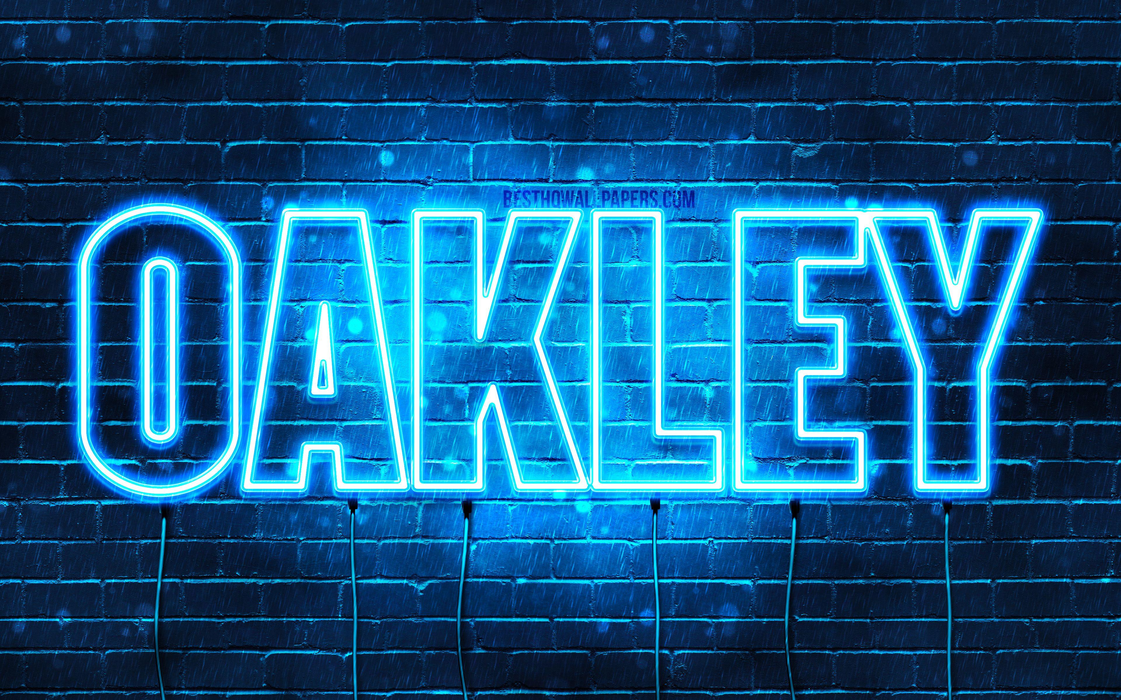 3840x2400 Download wallpaper Oakley, 4k, wallpaper with names, horizontal
