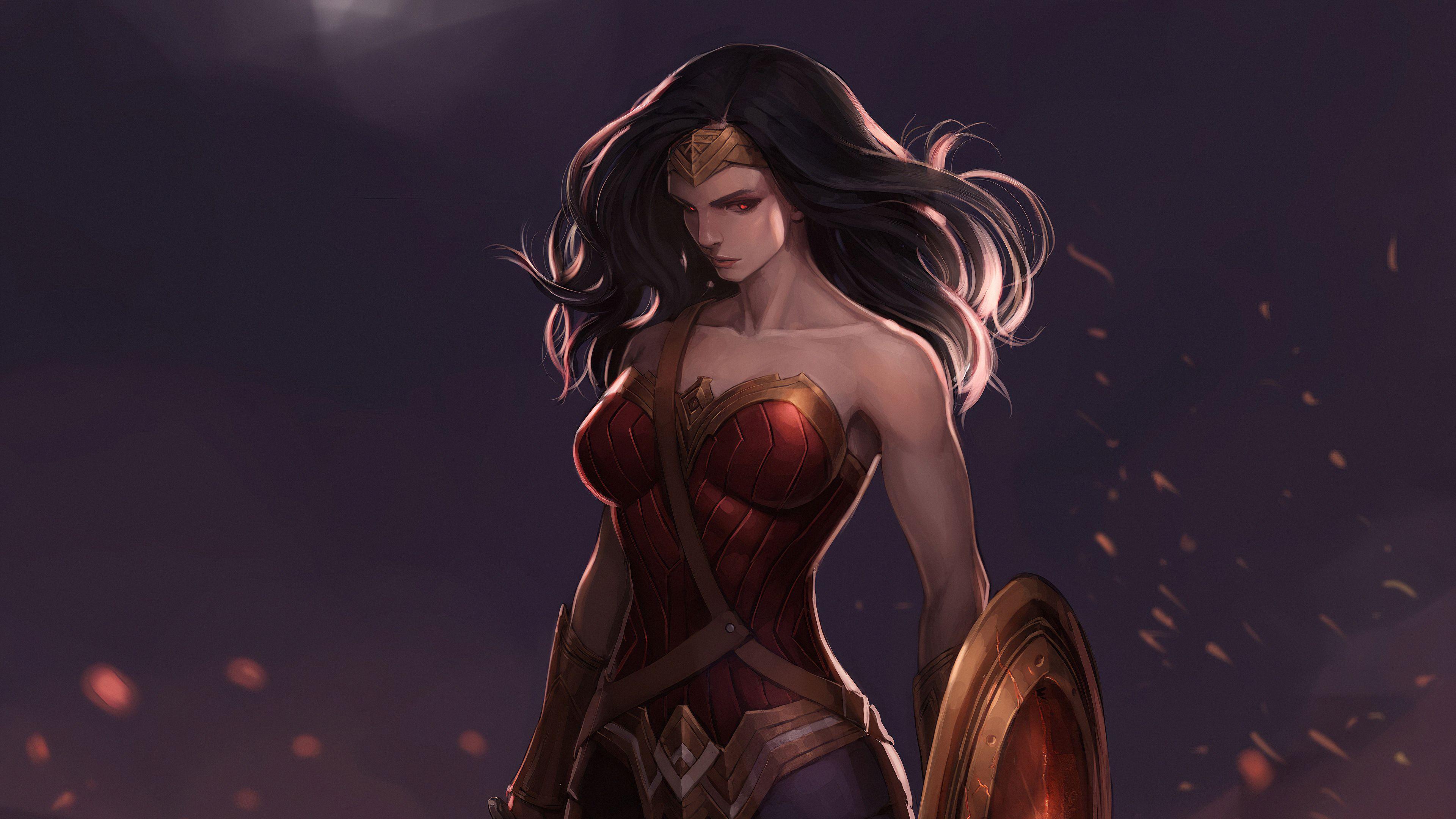 3840x2160 Wallpaper 4k Wonder Woman Dark Art wonder woman HD 4k wallpaper