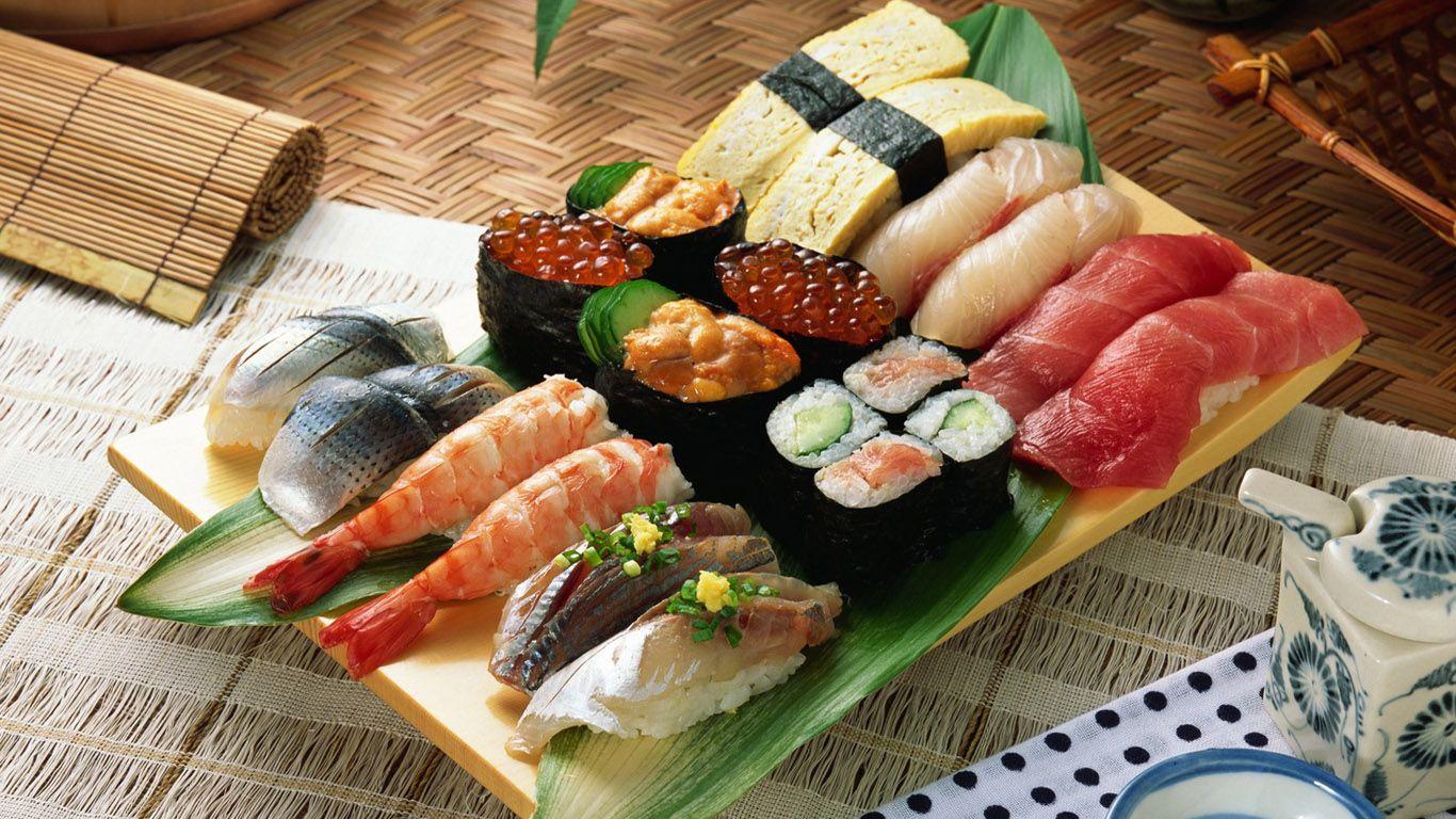 1366x768 Food Sushi Wallpaper (3704)
