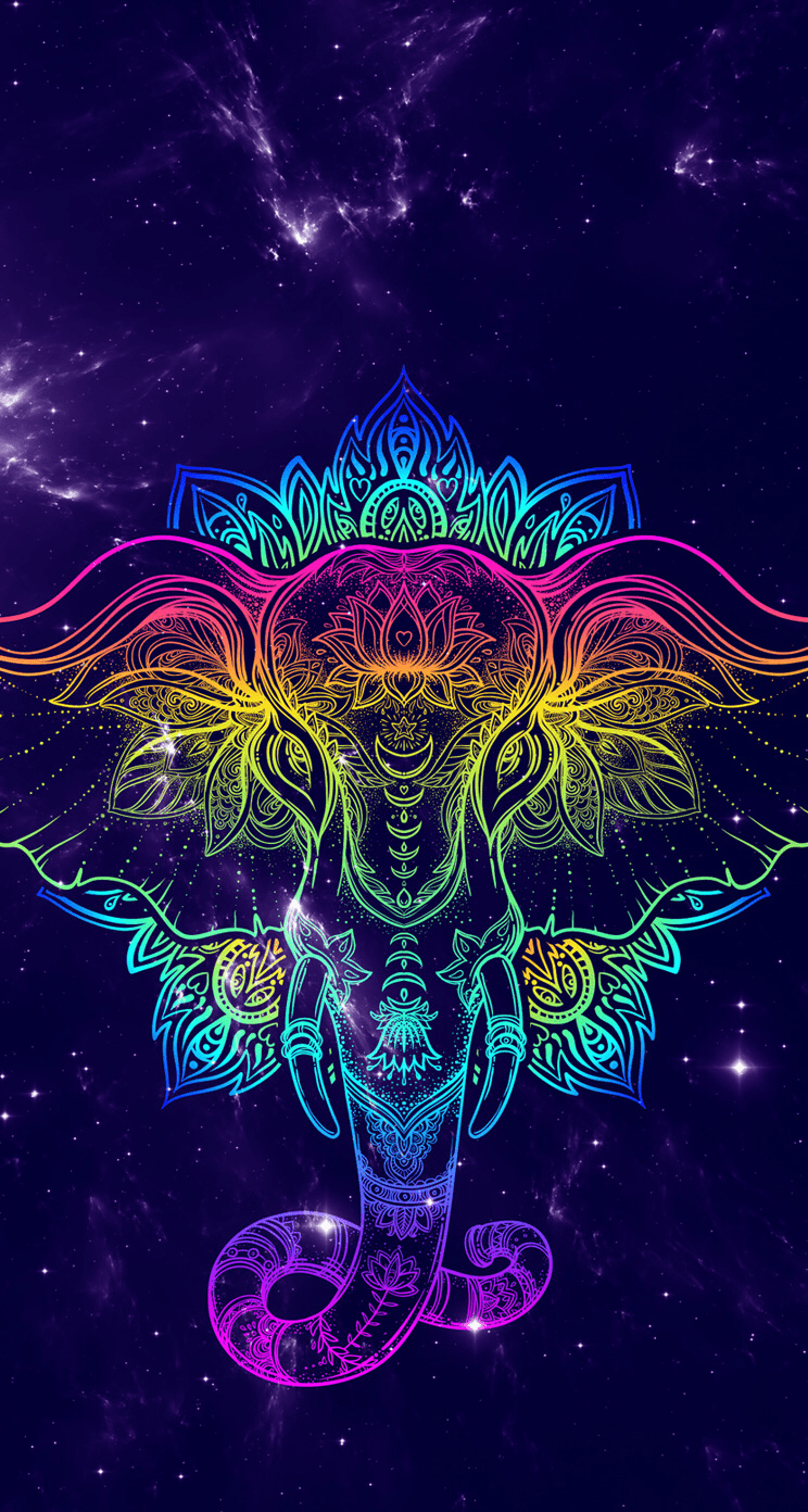 Colorful Elephant Wallpapers - Top Free Colorful Elephant Backgrounds ...