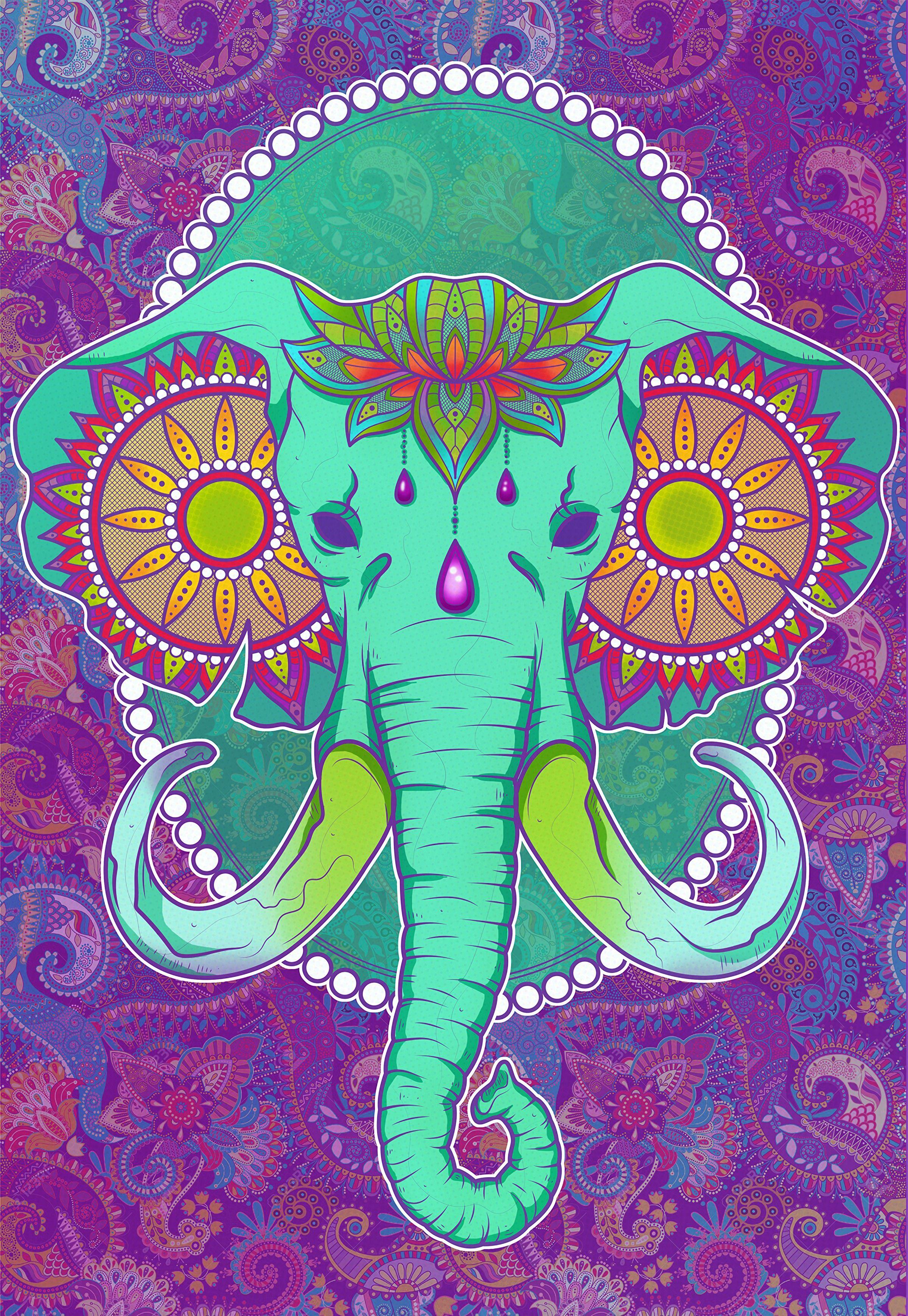 Colorful Elephant Wallpapers - Top Free Colorful Elephant Backgrounds