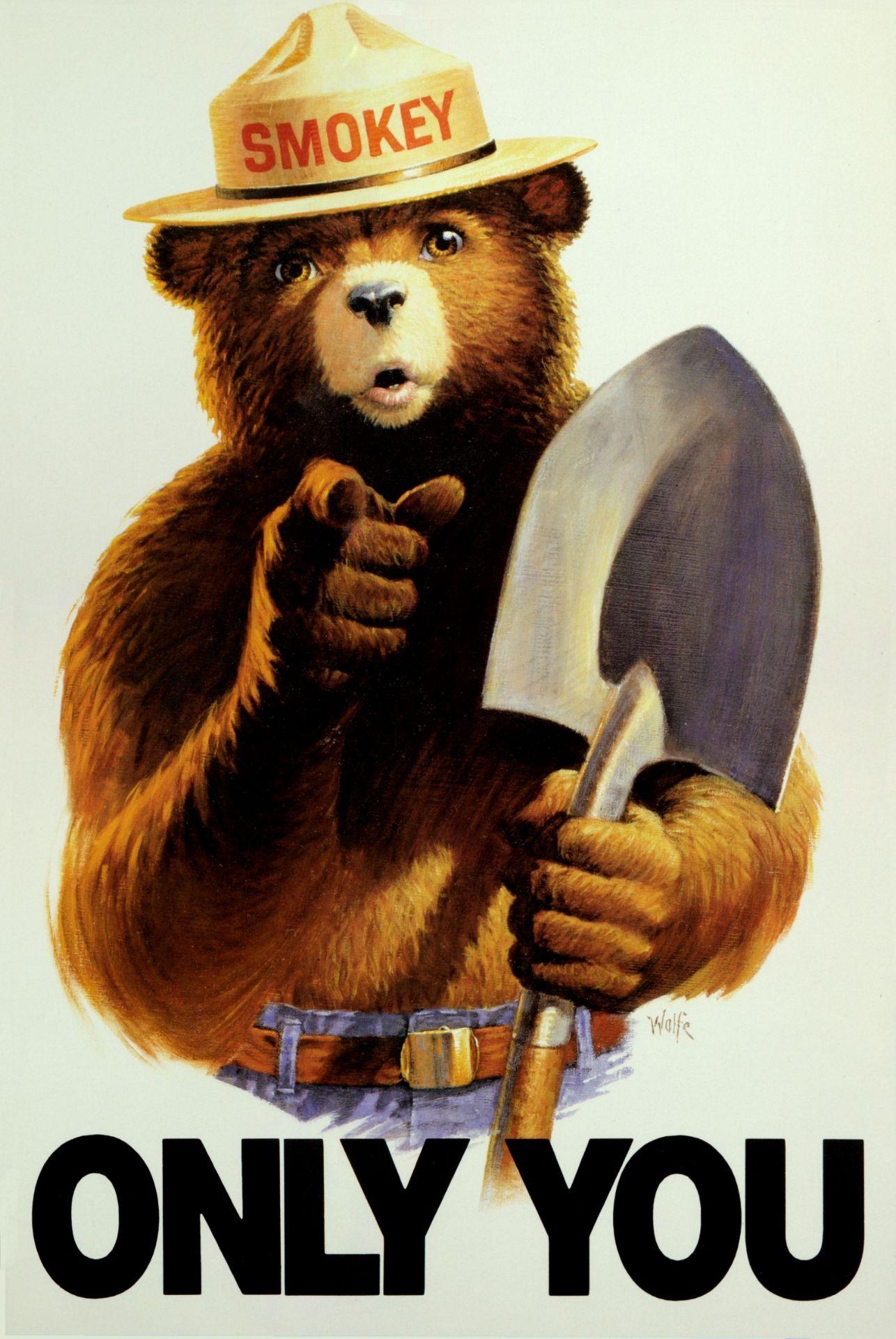 1286x1920 Smokey the Bear Wallpaper. Attractive