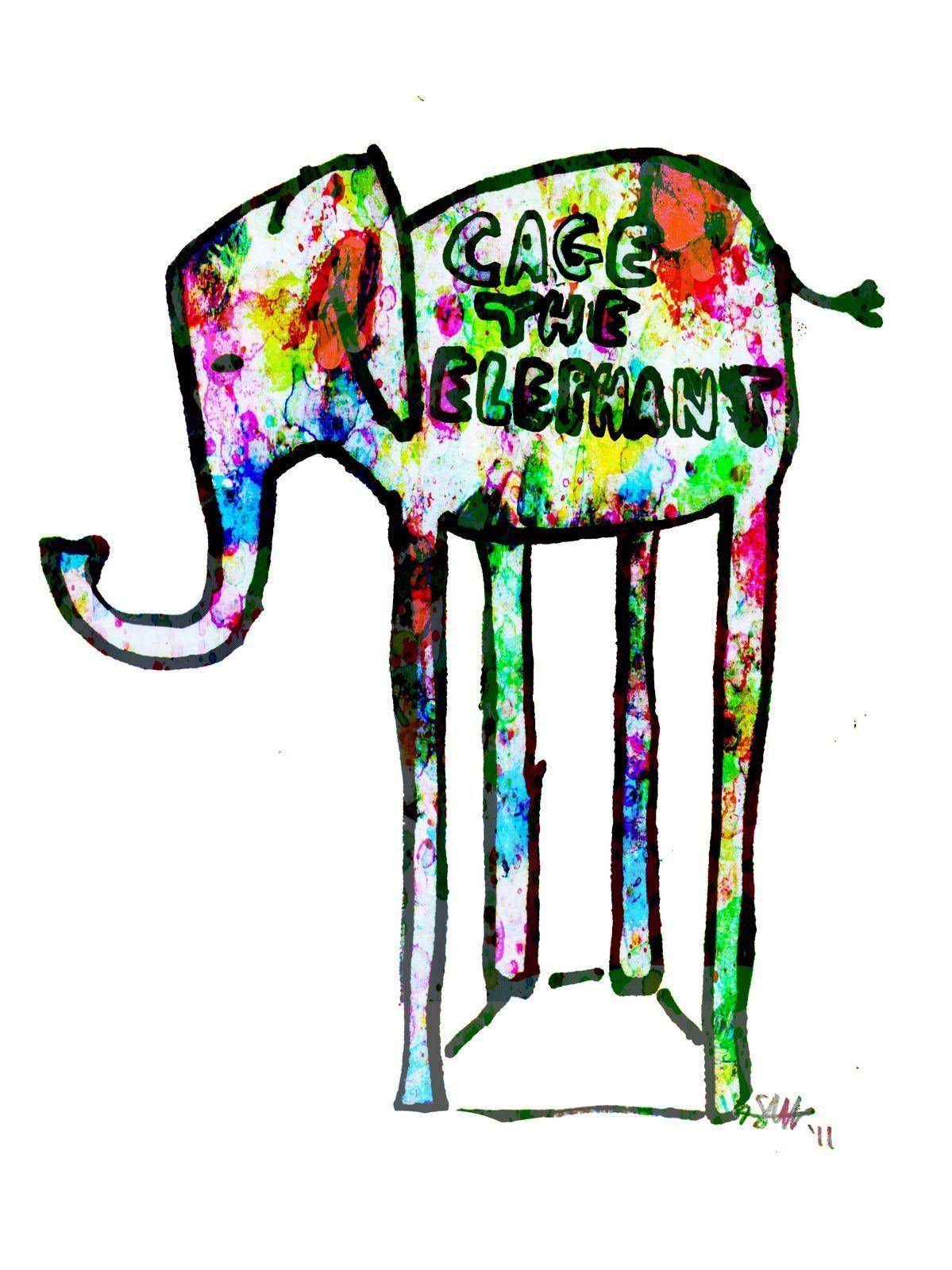 1199x1600 Cage the Elephant. Cage the elephant, Elephant poster, Elephant stickers