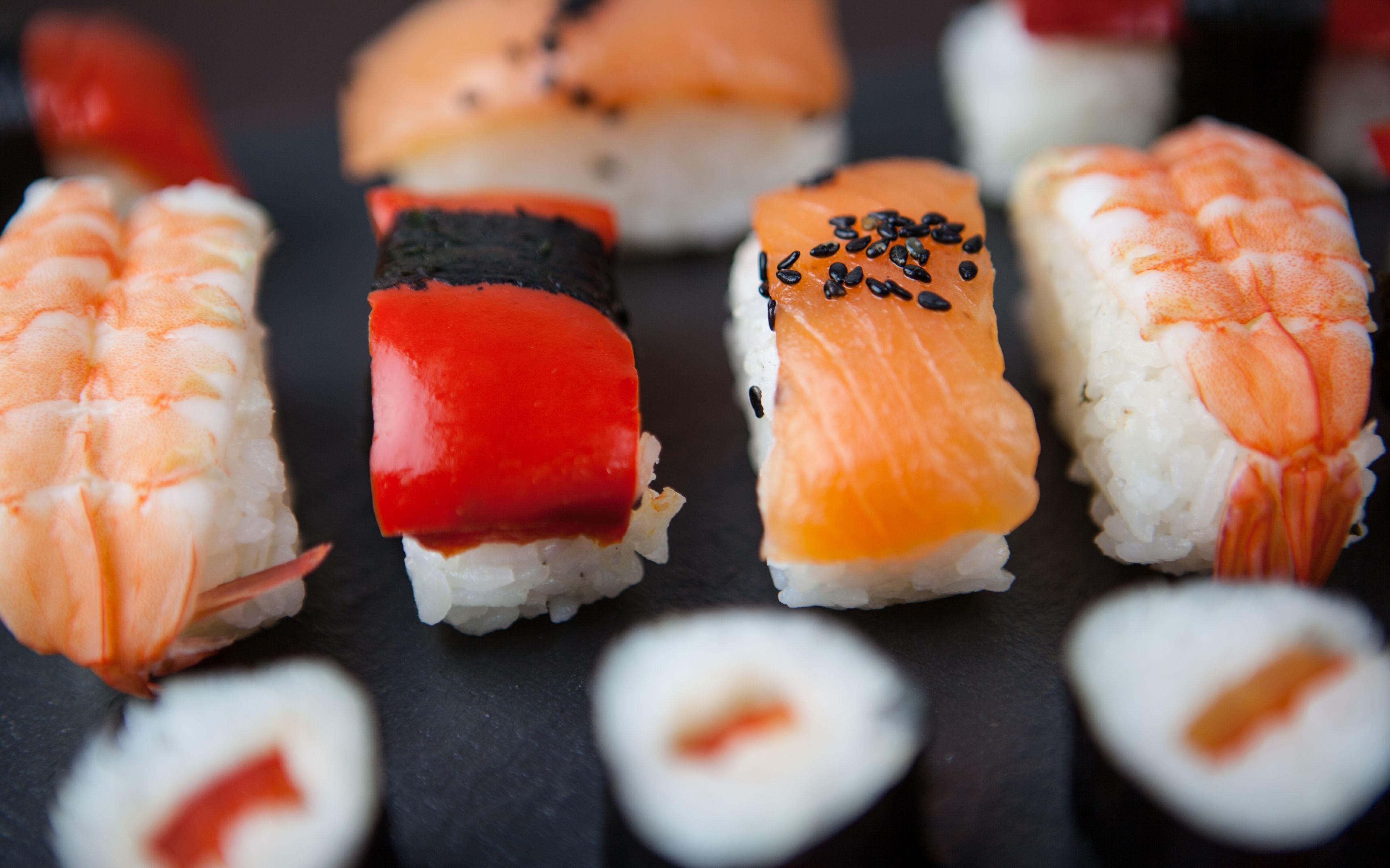 3840x2400 Sushi Wallpaper and Background Image