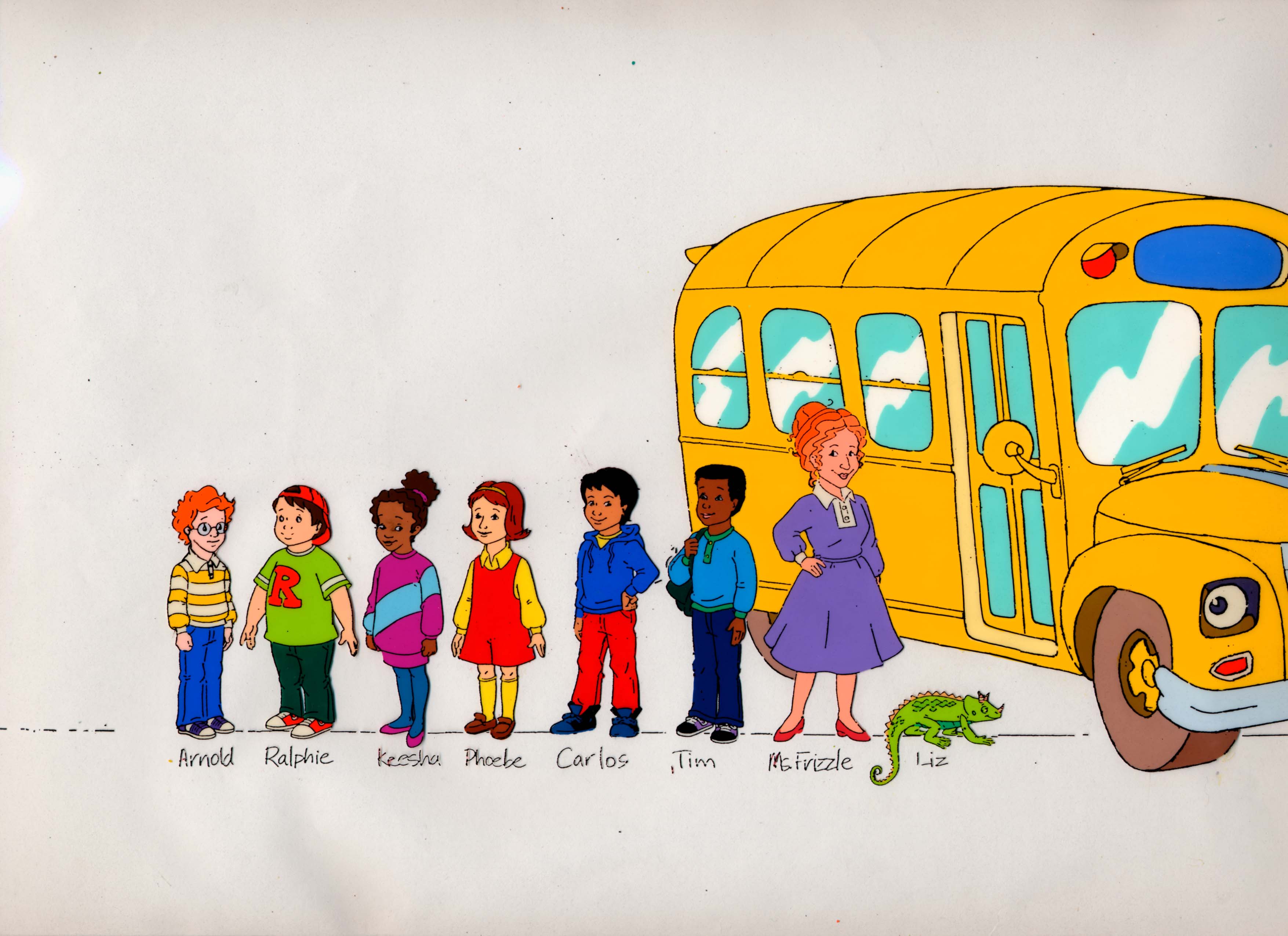 3510x2550 Magic School Bus Characters Clipart