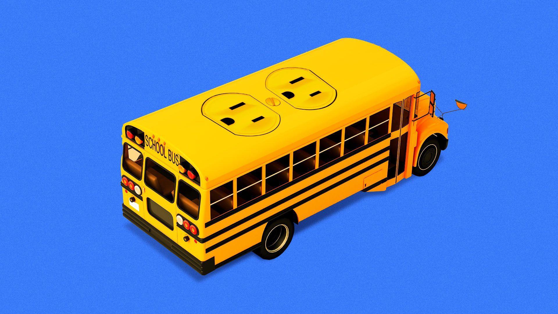 1920x1080 Electric school buses are being tested to store power for the grid