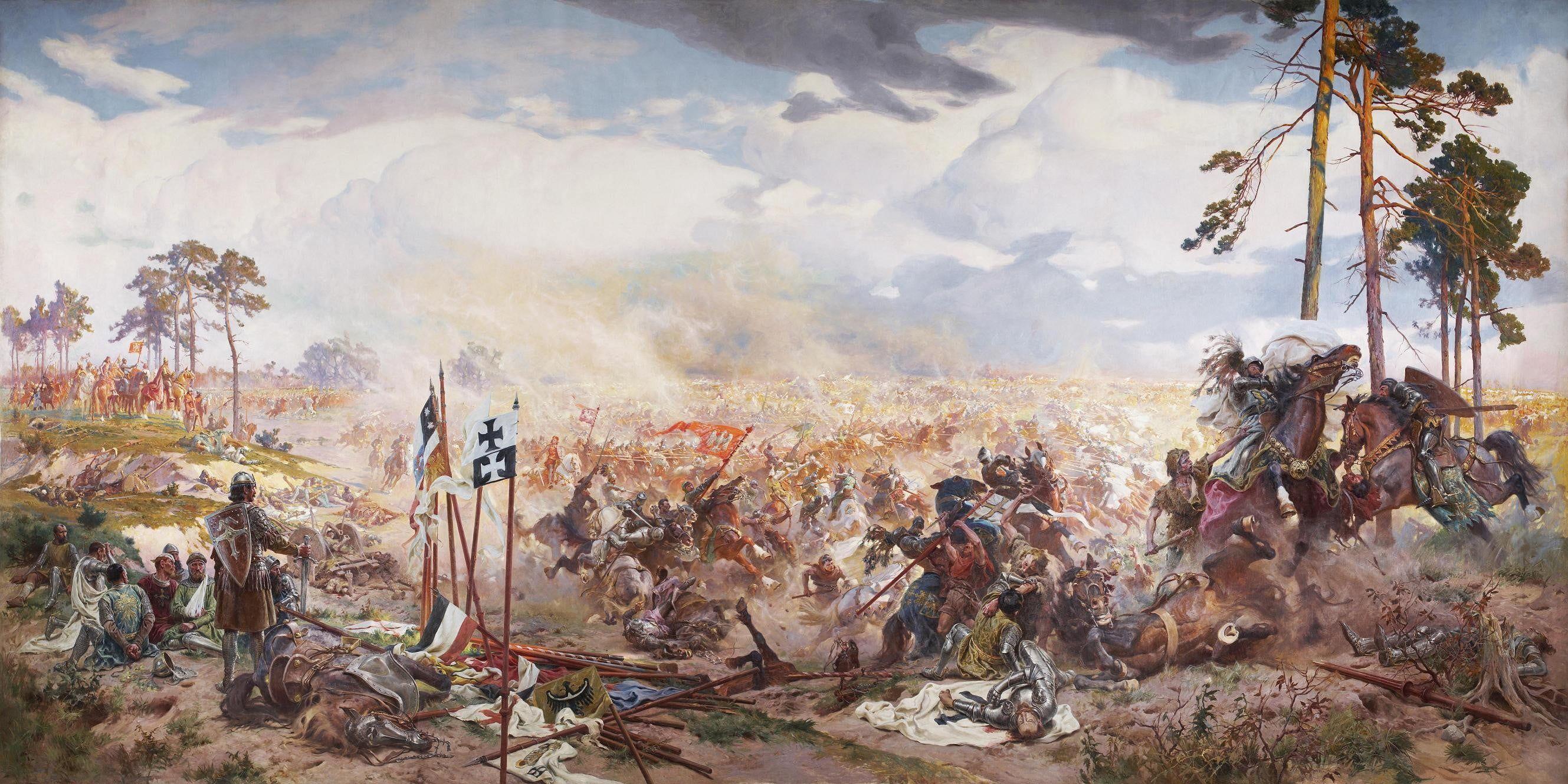 2658x1329 Medieval war poster, historic, Battle of Grunwald, Žalgirio mūšis