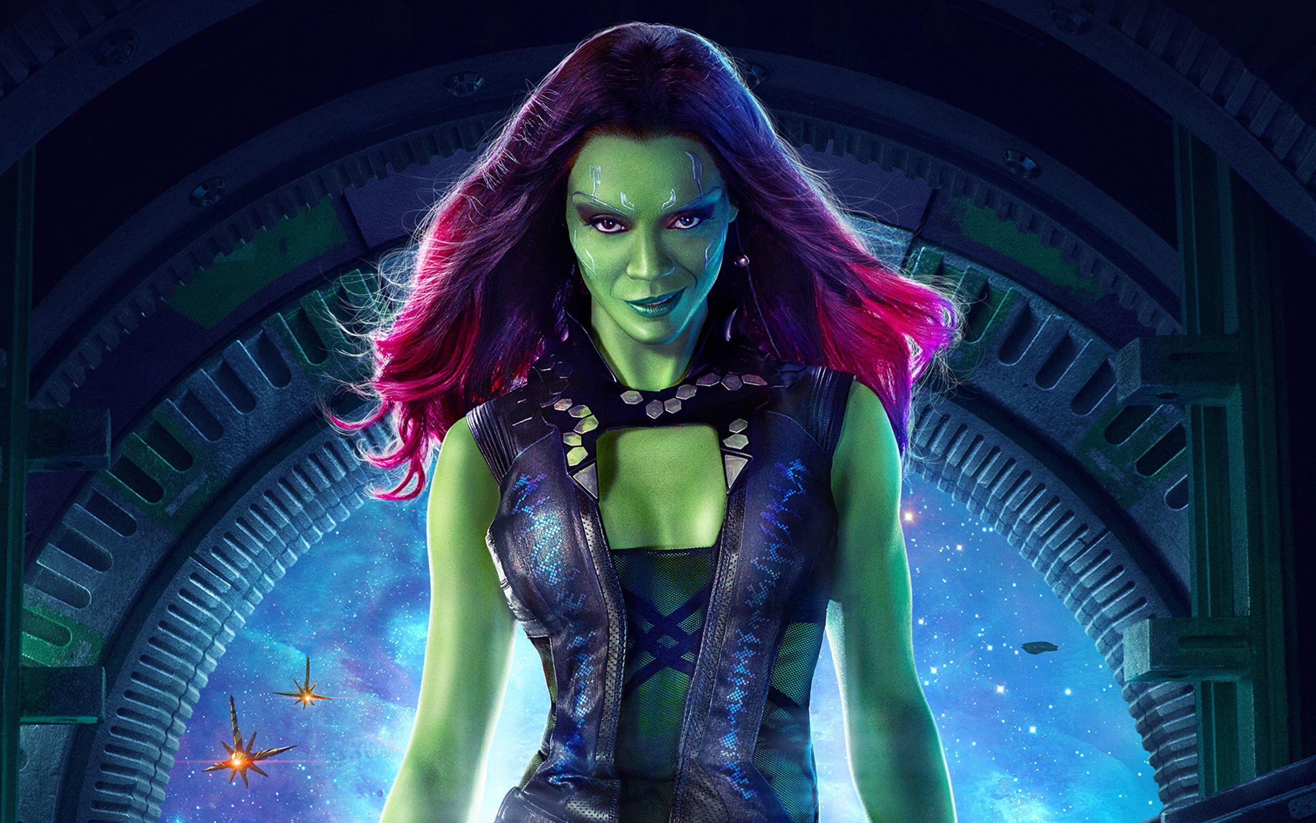 2560x1600 Zoe Saldana as Gamora Wallpaper