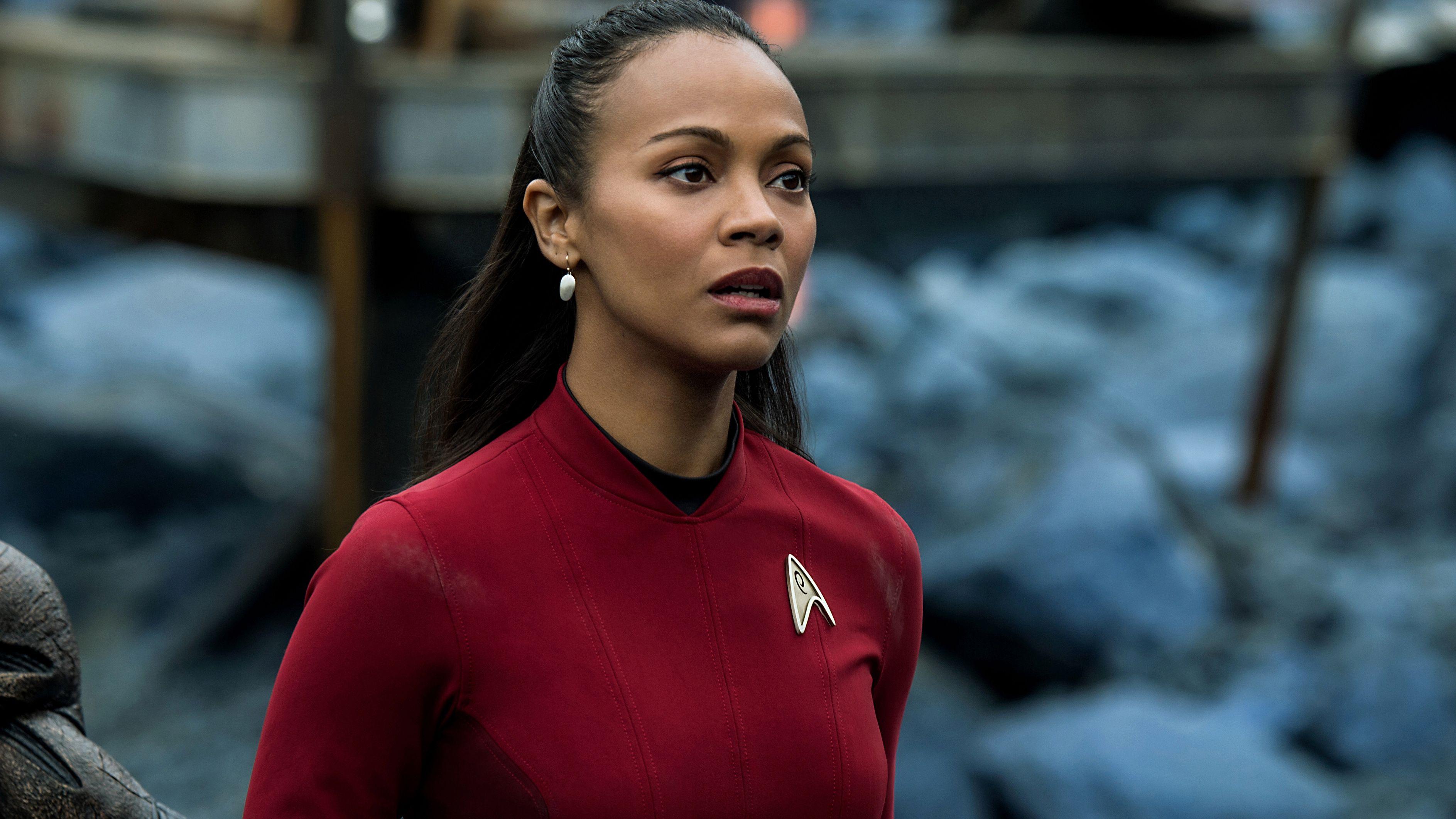 3774x2123 Wallpaper Zoe Saldana, Uhura, Star Trek Beyond, Movies