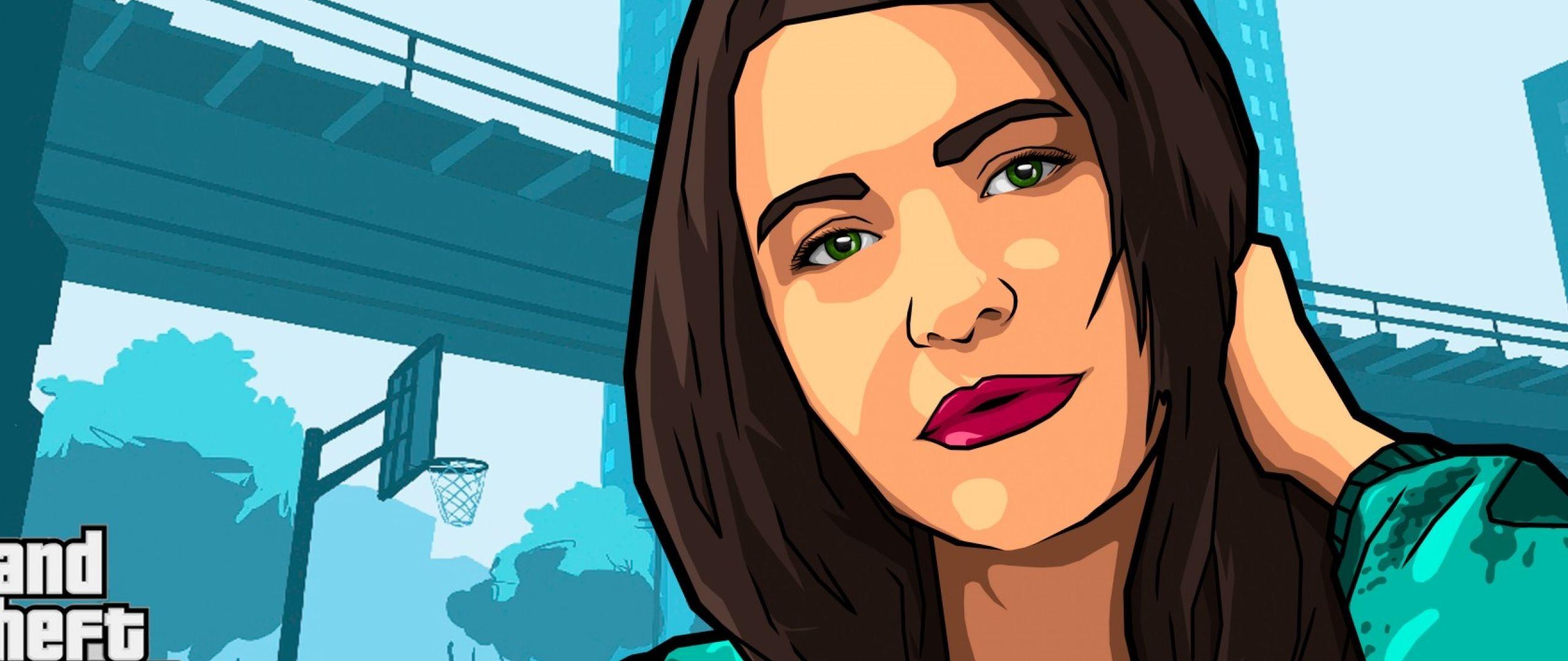 2560x1080 gta girl, art 2560x1080 Resolution Wallpaper, HD