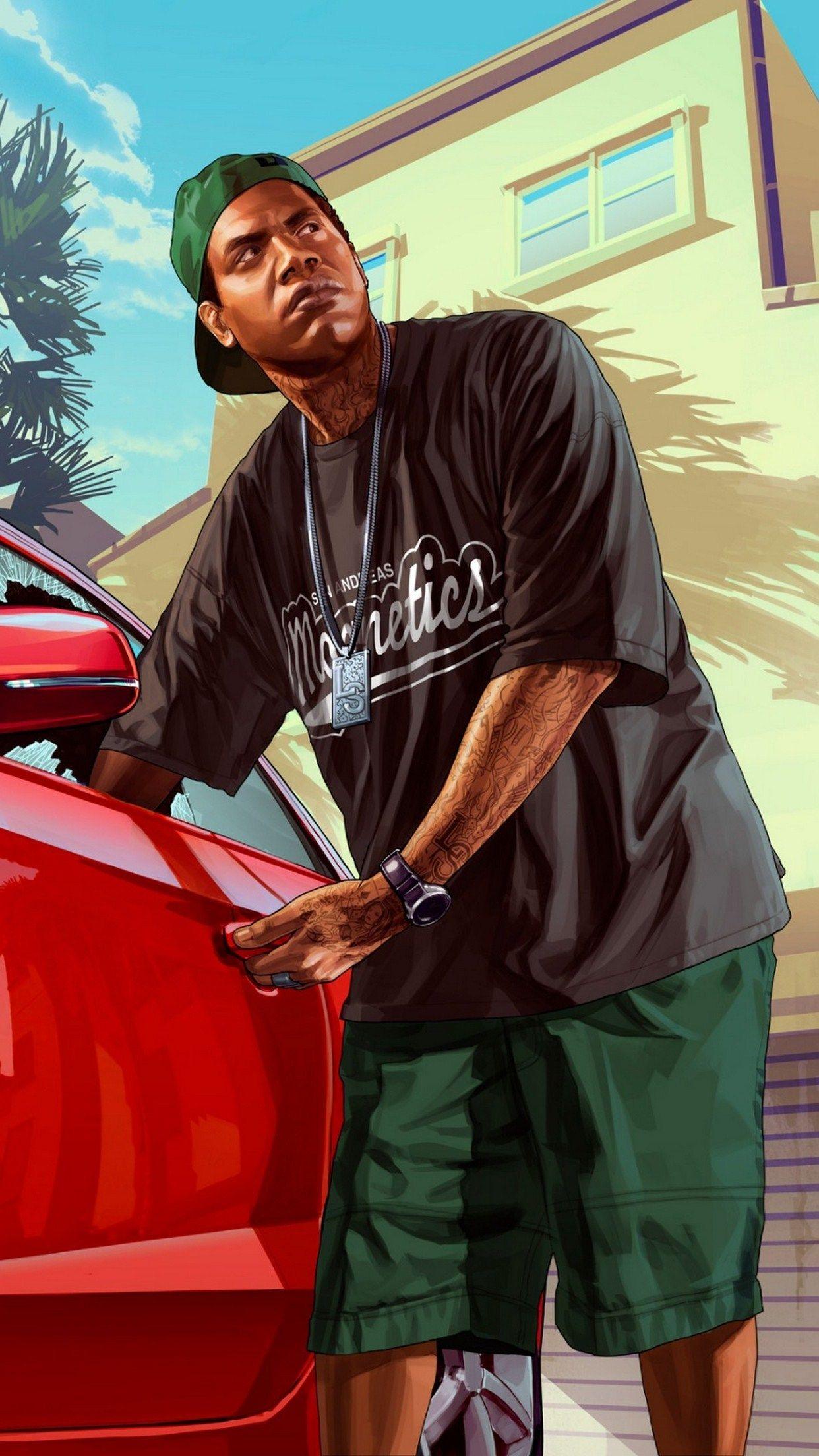 1242x2208 GTA V Man Wallpaper for iPhone Pro Max, X, 6