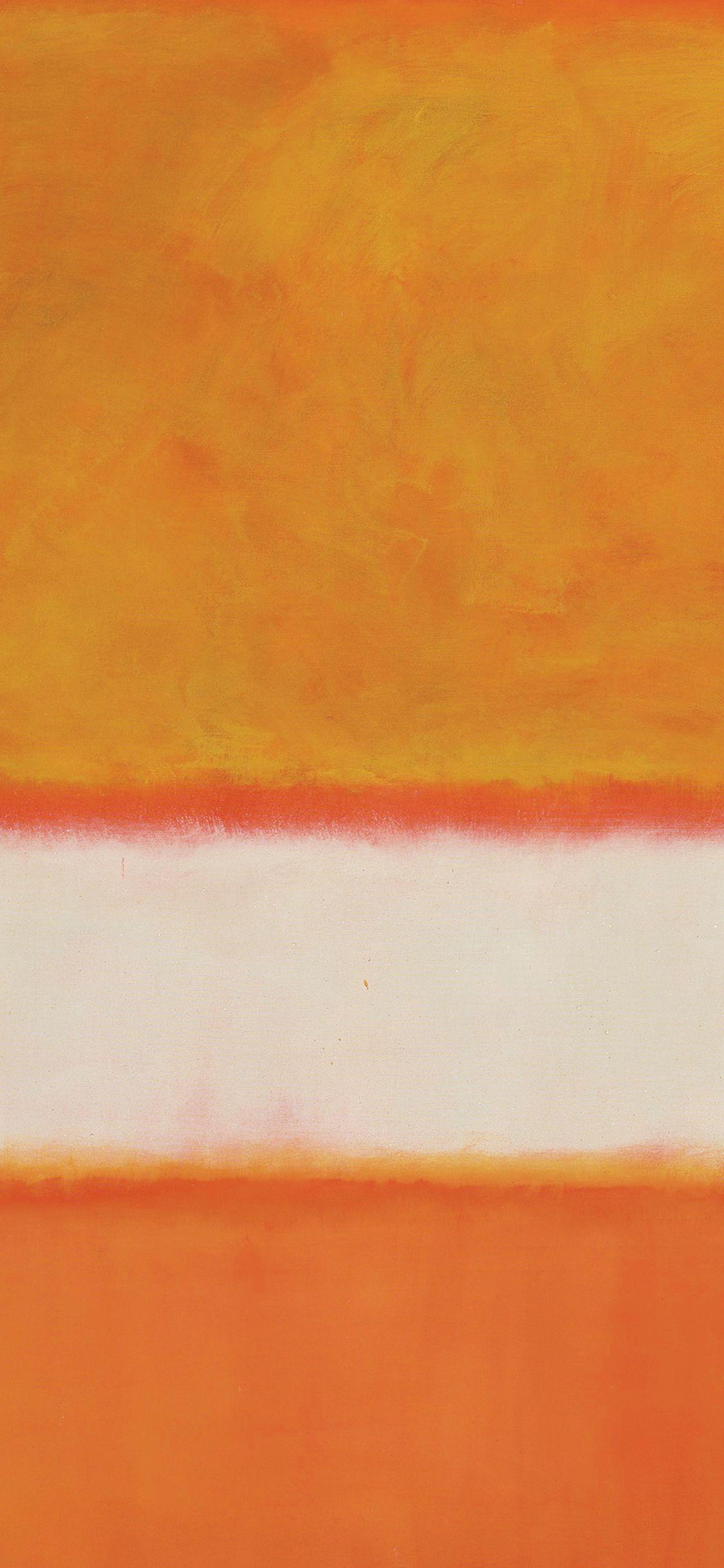 1125x2436 Mark Rothko Style Paint Art Orange Classic