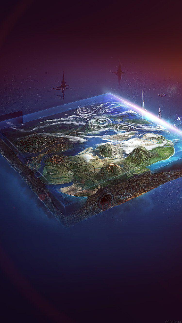 750x1334 Flat Earth Art Flare Illust Space. Flat Earth, Wallpaper And Earth