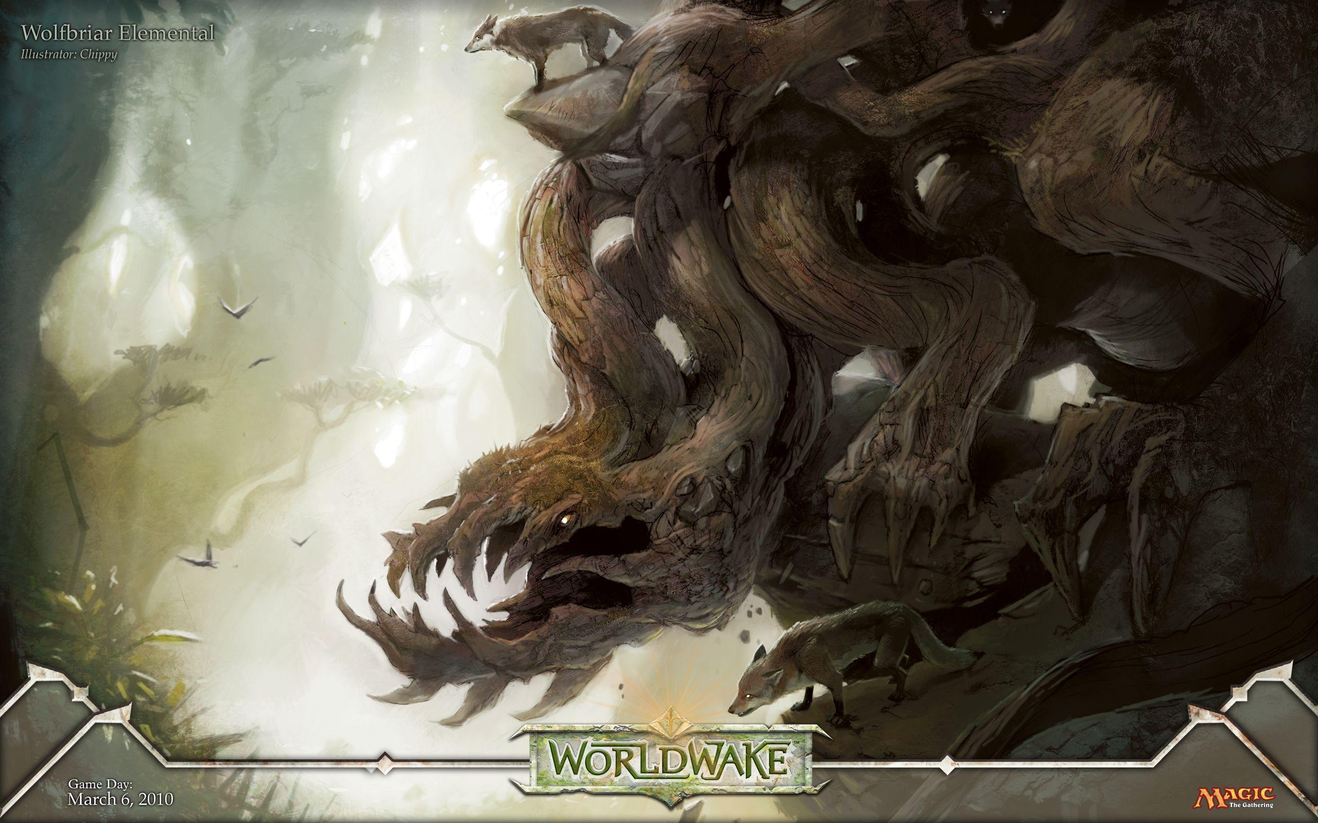 2560x1600 Wallpaper of the Week: Wolfbriar Elemental. MAGIC: THE GATHERING