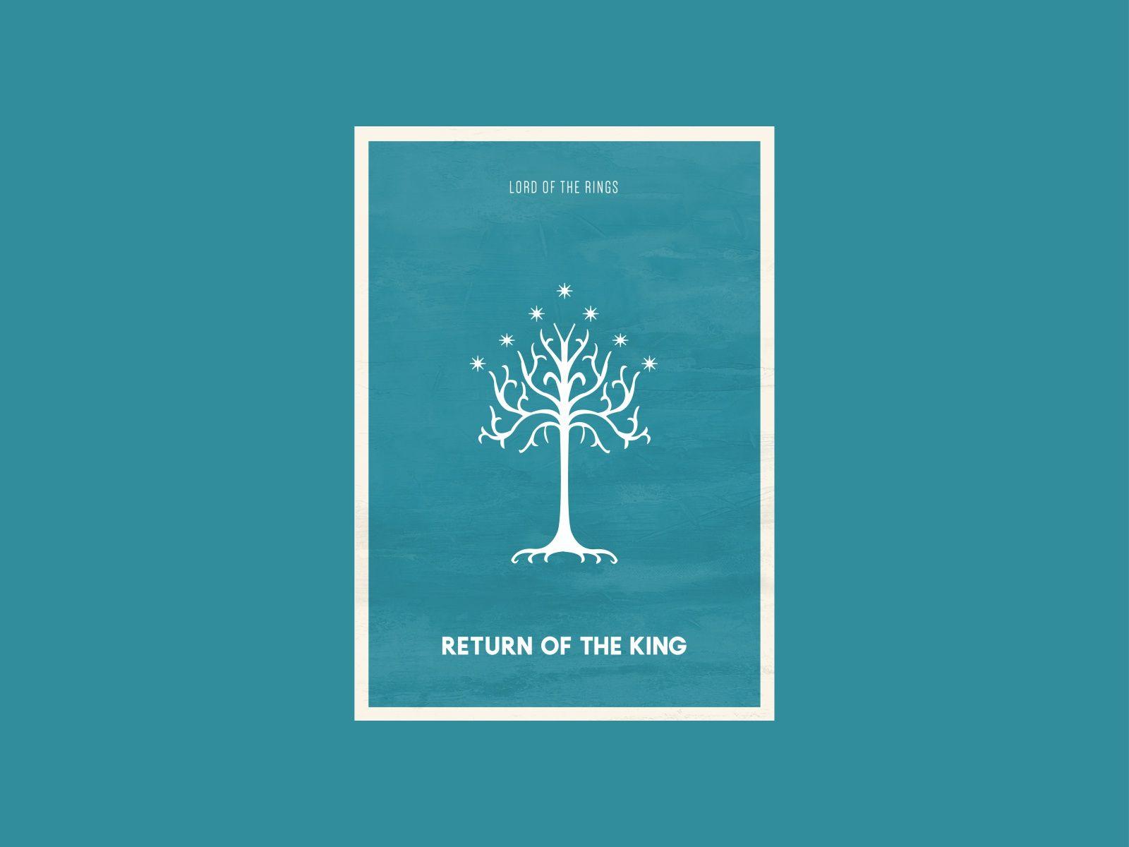 1600x1200 Lord of the Rings: The Return of The King (Minimalist Poster) by Matteo on Dribbble