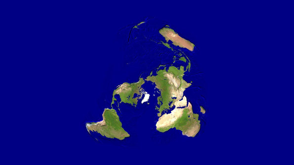 1191x670 Flat Earth Island Wallpaper