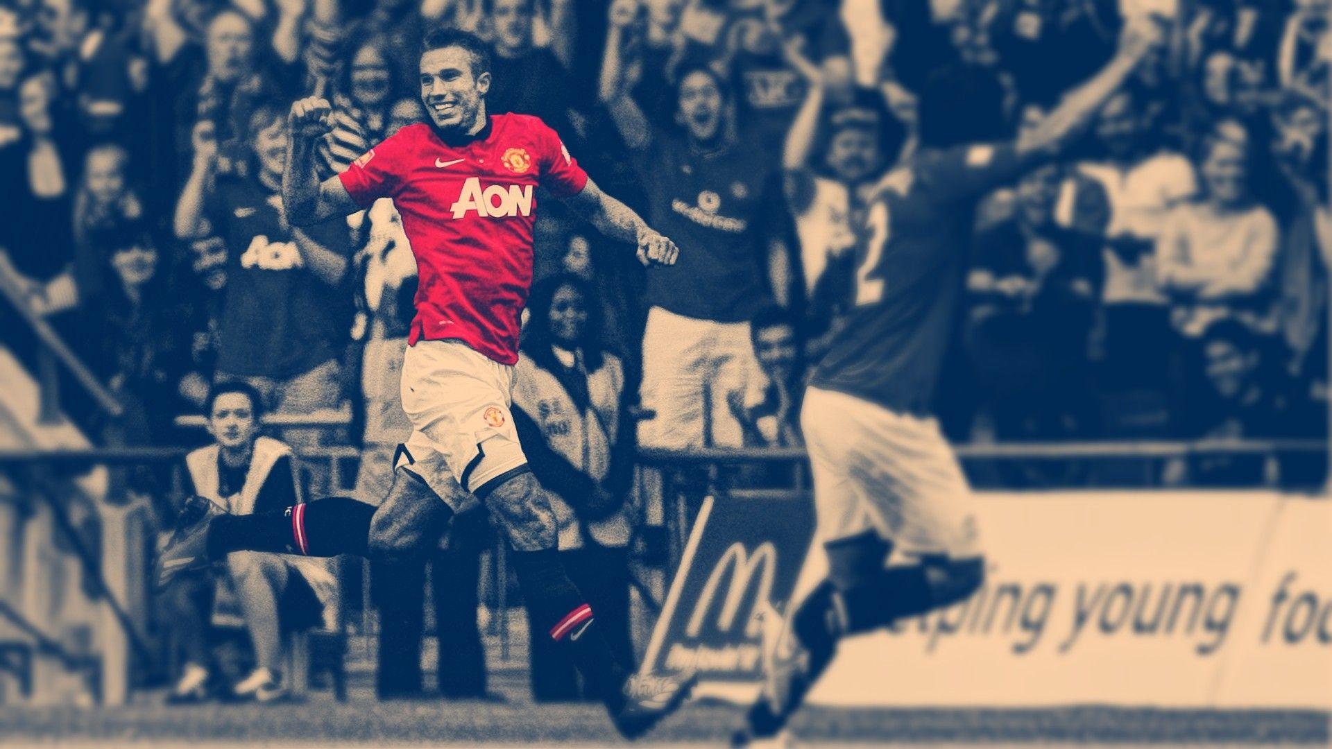 1920x1080 soccer, HDR photography, Robin van Persie, Manchester United, premier league wallpaper