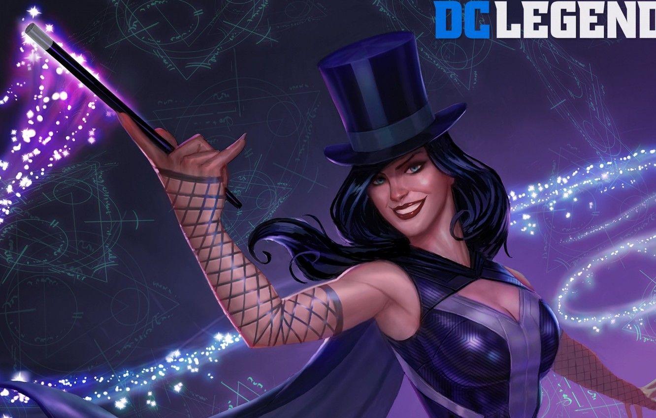 1332x850 Wallpaper magic, hat, DC comics, Zatanna, wand, DC Legends image for desktop, section девушки