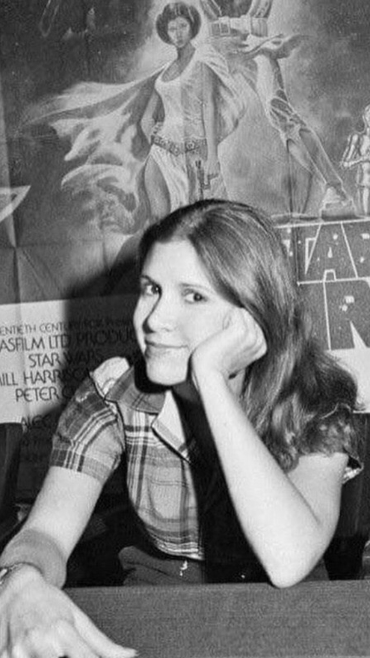 720x1280 carrie fisher wallpaper