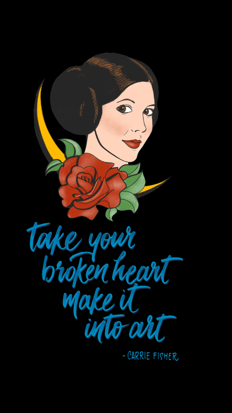 750x1334 lockscreen. Princess leia art, Princess leia tattoo