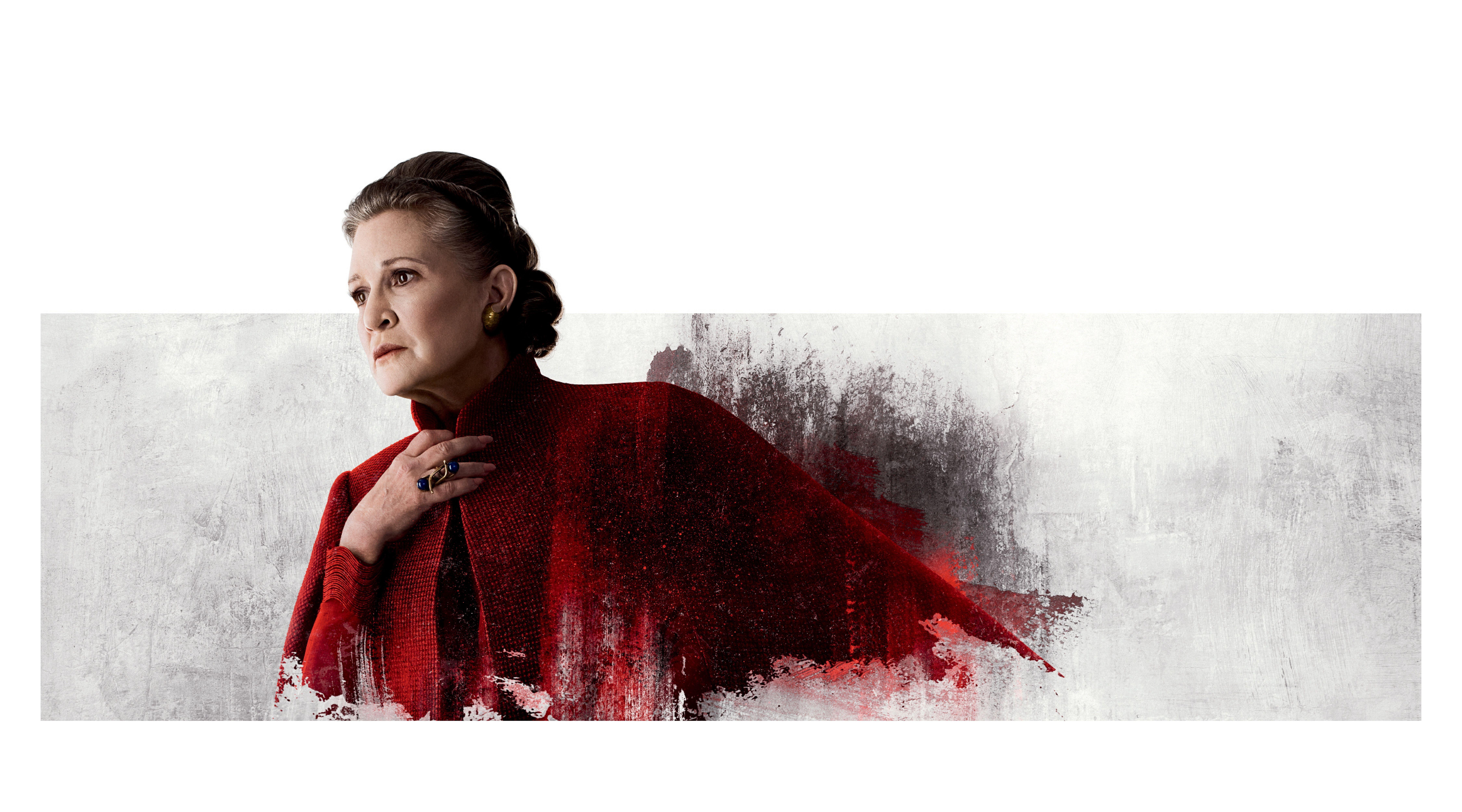 9000x5000 Wallpaper Star Wars: The Last Jedi Leia, Carrie Fisher 9000x5000