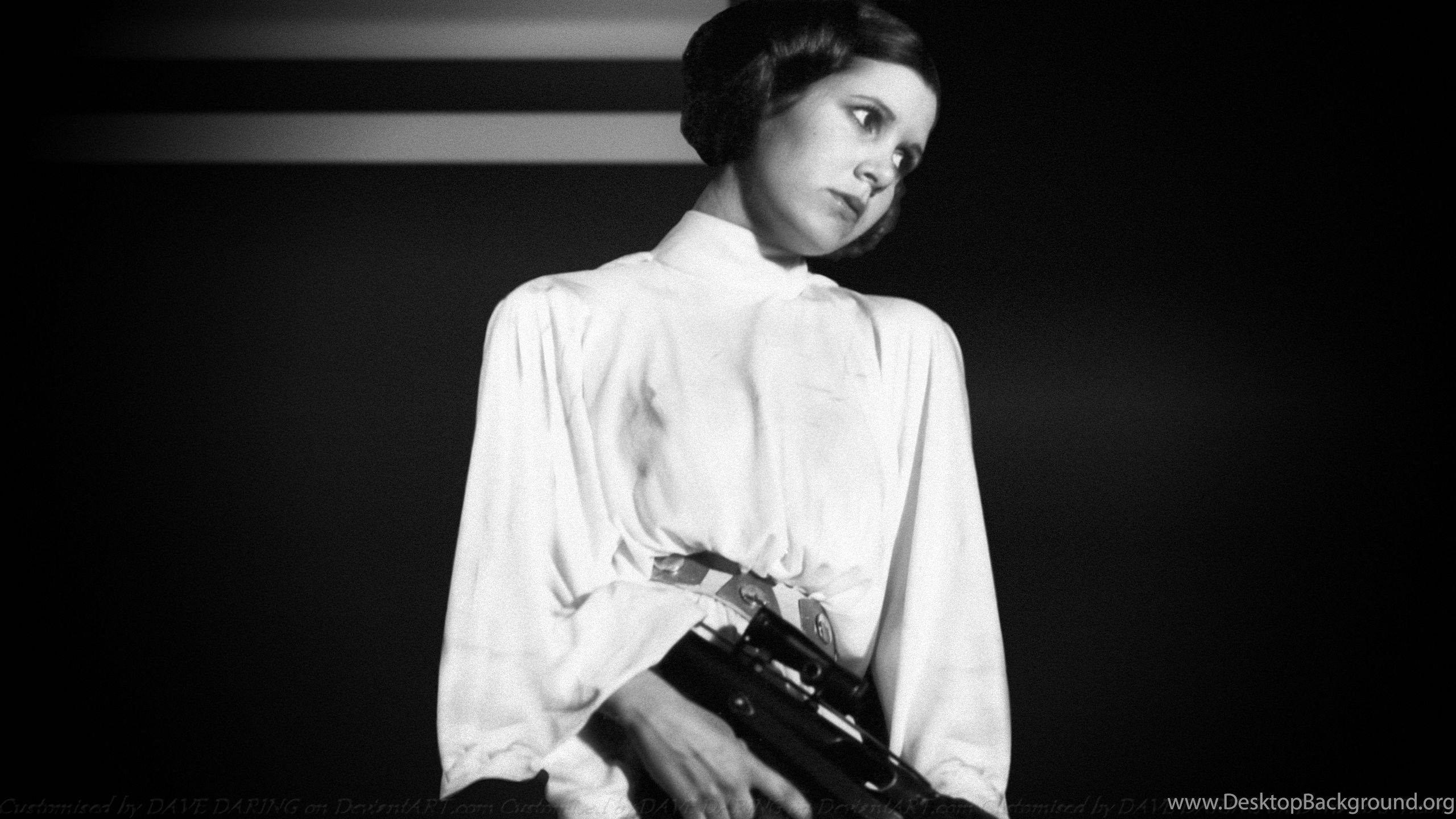 2560x1440 Carrie Fisher Princess Leia XXII By Dave Daring