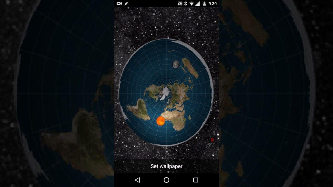 1280x720 Animated Flat Earth Model Sun Moon Tracking Wallpaper For Android