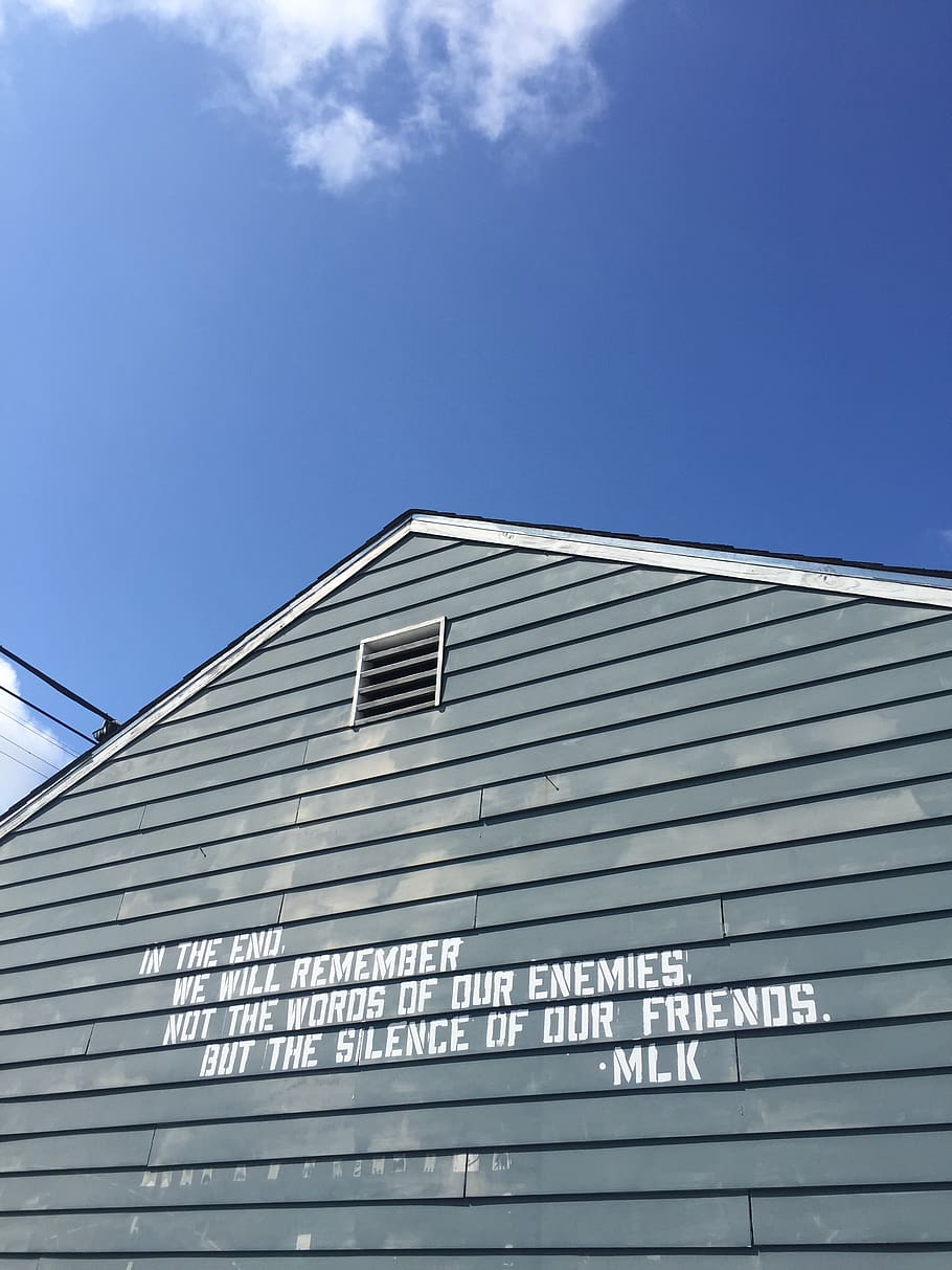 910x1213 HD wallpaper: nola, quote, mlk, martin luther king, blue sky