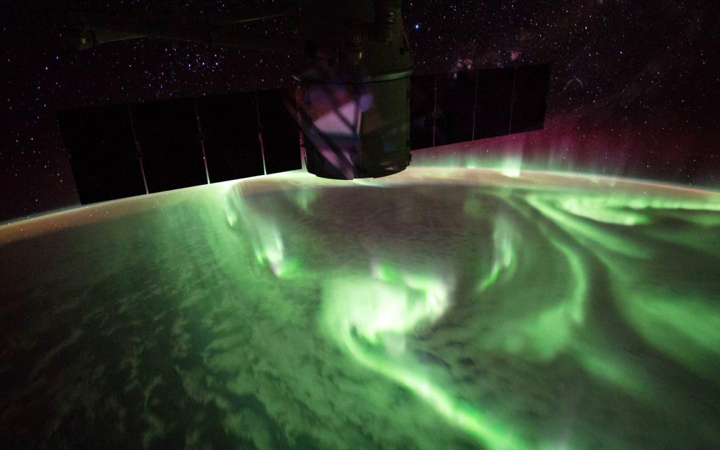 1440x900 Aurora as seen from the ISS