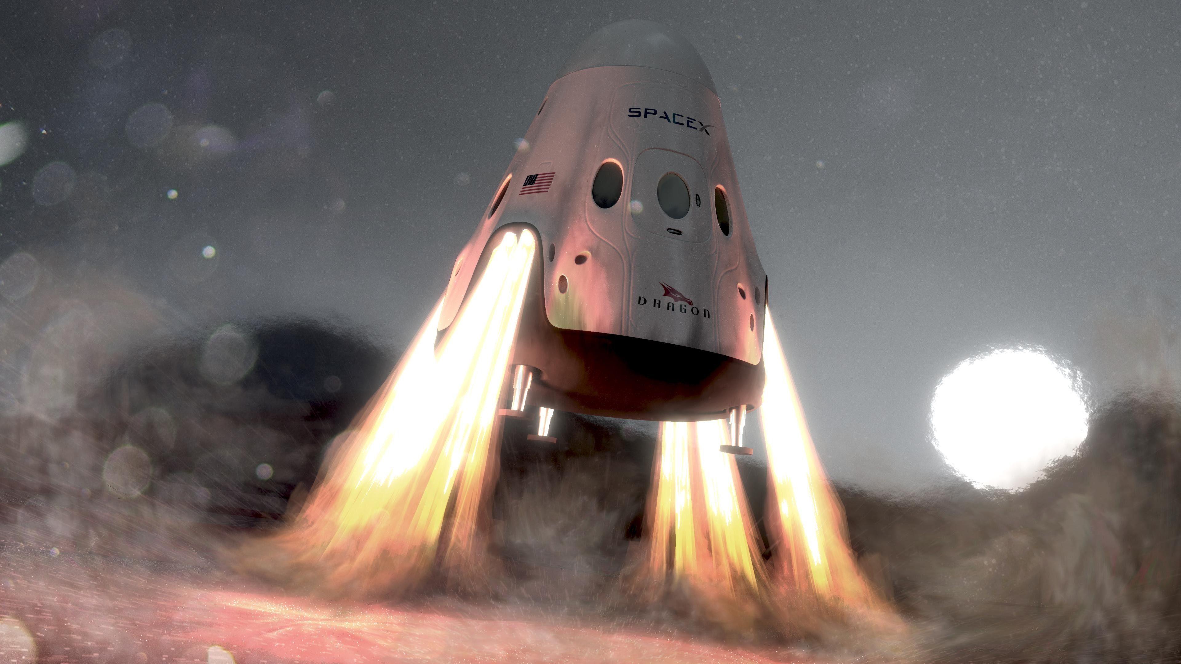3840x2160 SpaceX Dragon Wallpaper. SpaceX Dragon