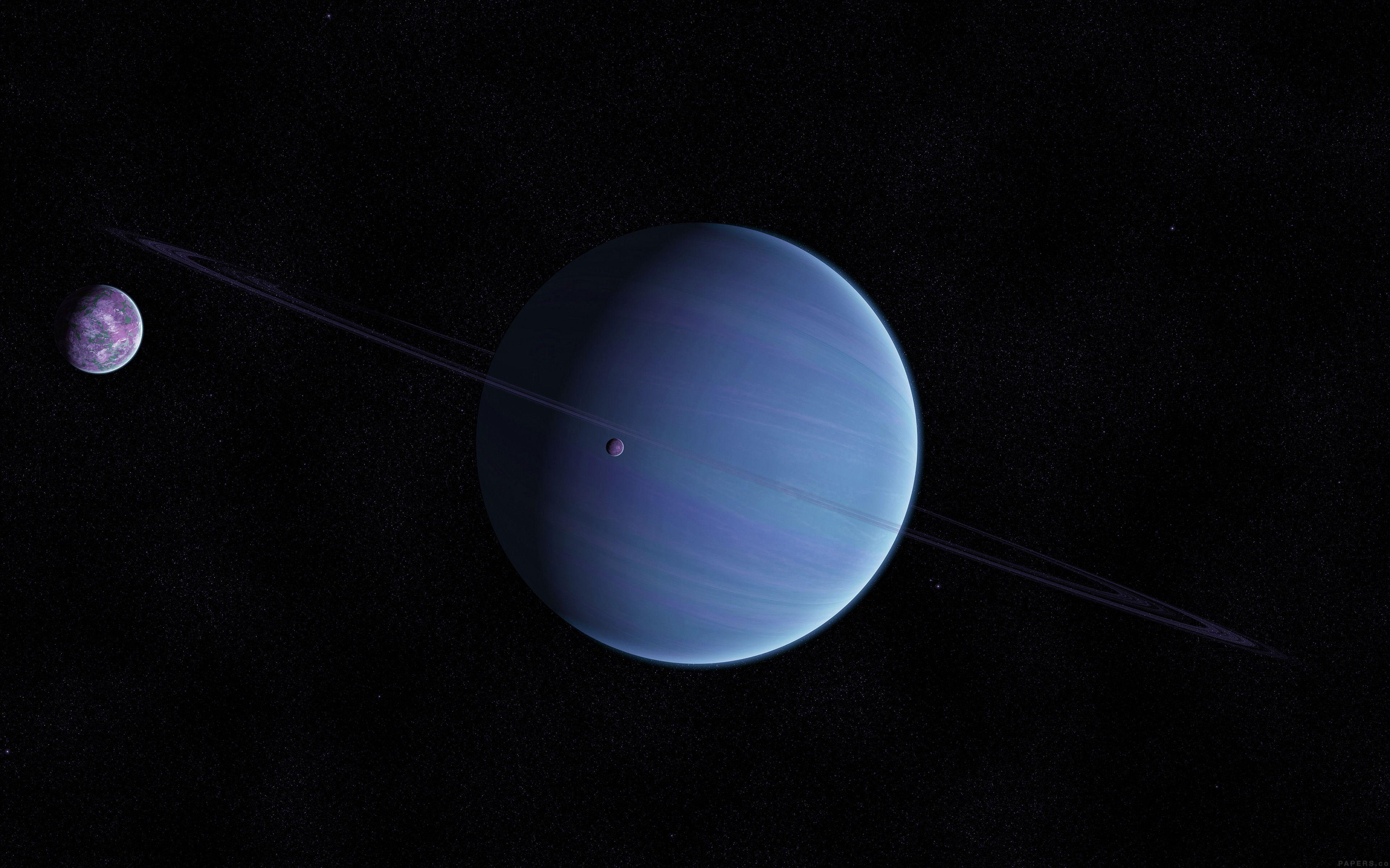 3840x2400 Space Invasion Dark Blue Star Saturn Wallpaper