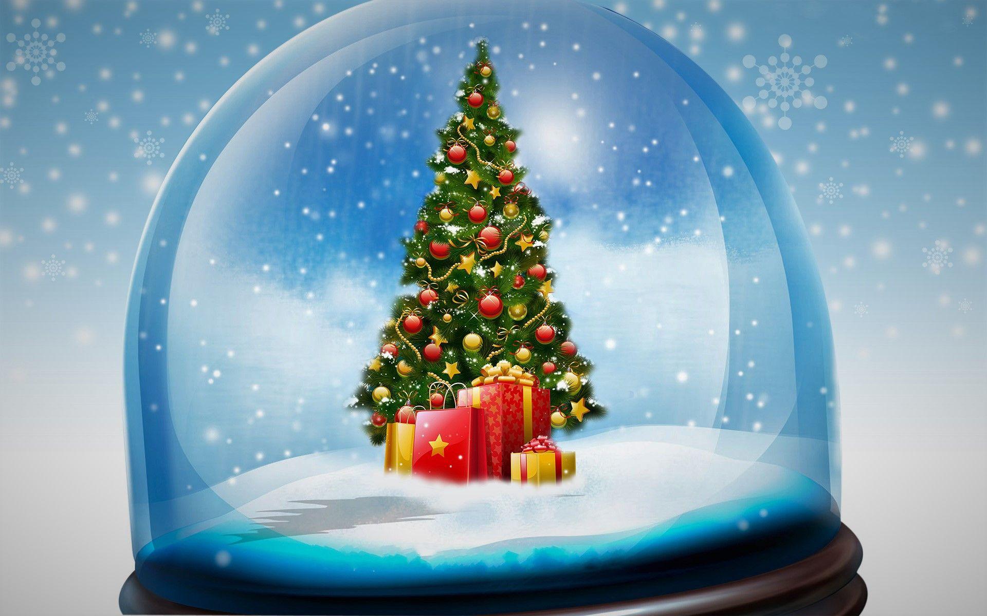 1920x1200 Snow Globe Wallpaper