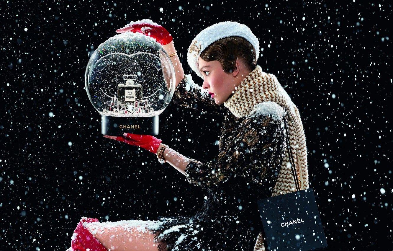 1332x850 Wallpaper Christmas, Chanel, Campaign, Lily Rose Depp, Lily Rose