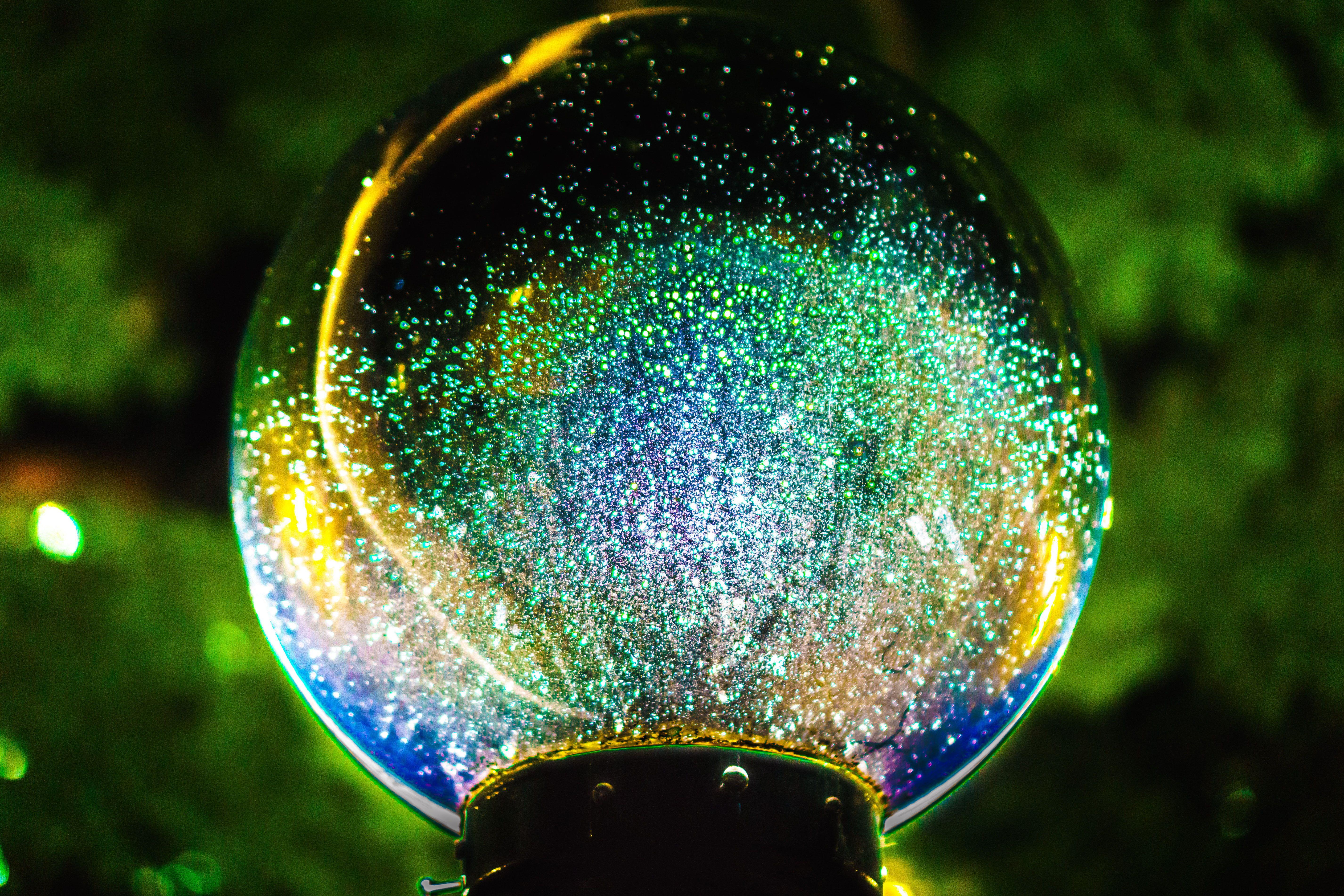 5705x3803 Multicolored snow globe, Ball, Glitter, Glass HD wallpaper