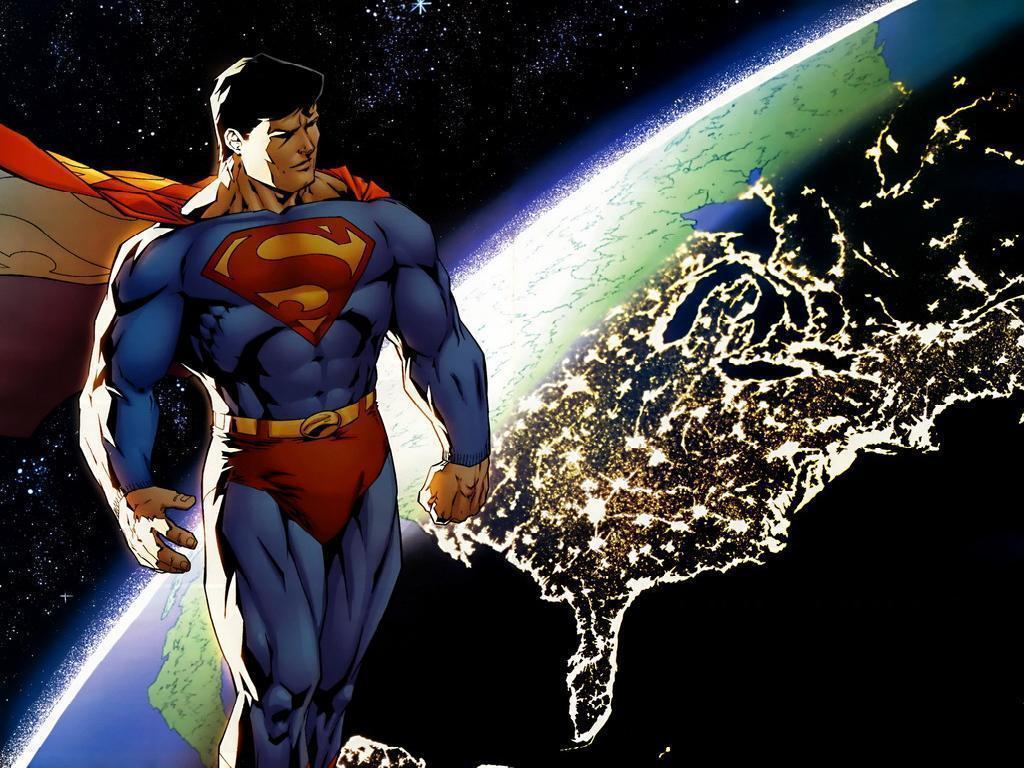 1024x768 Superman Comic Wallpaper