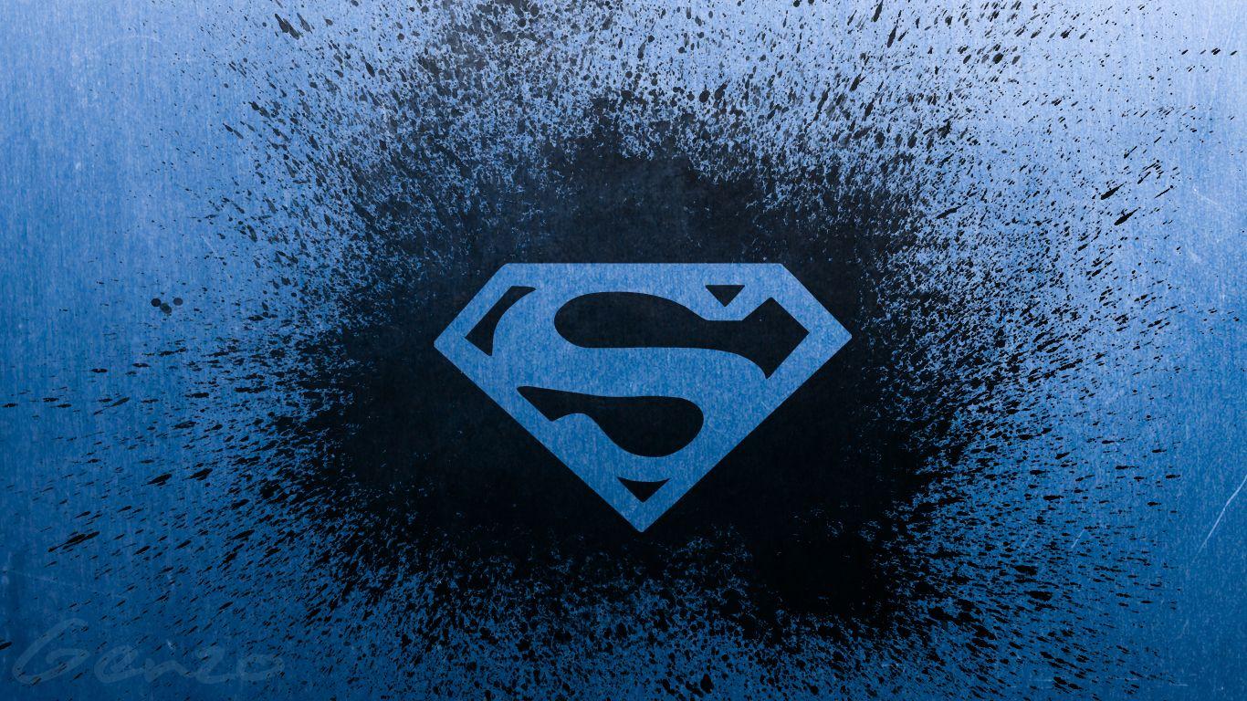 1366x768 Free download Cool Superman Logo Wallpaper 1366768 128543 HD